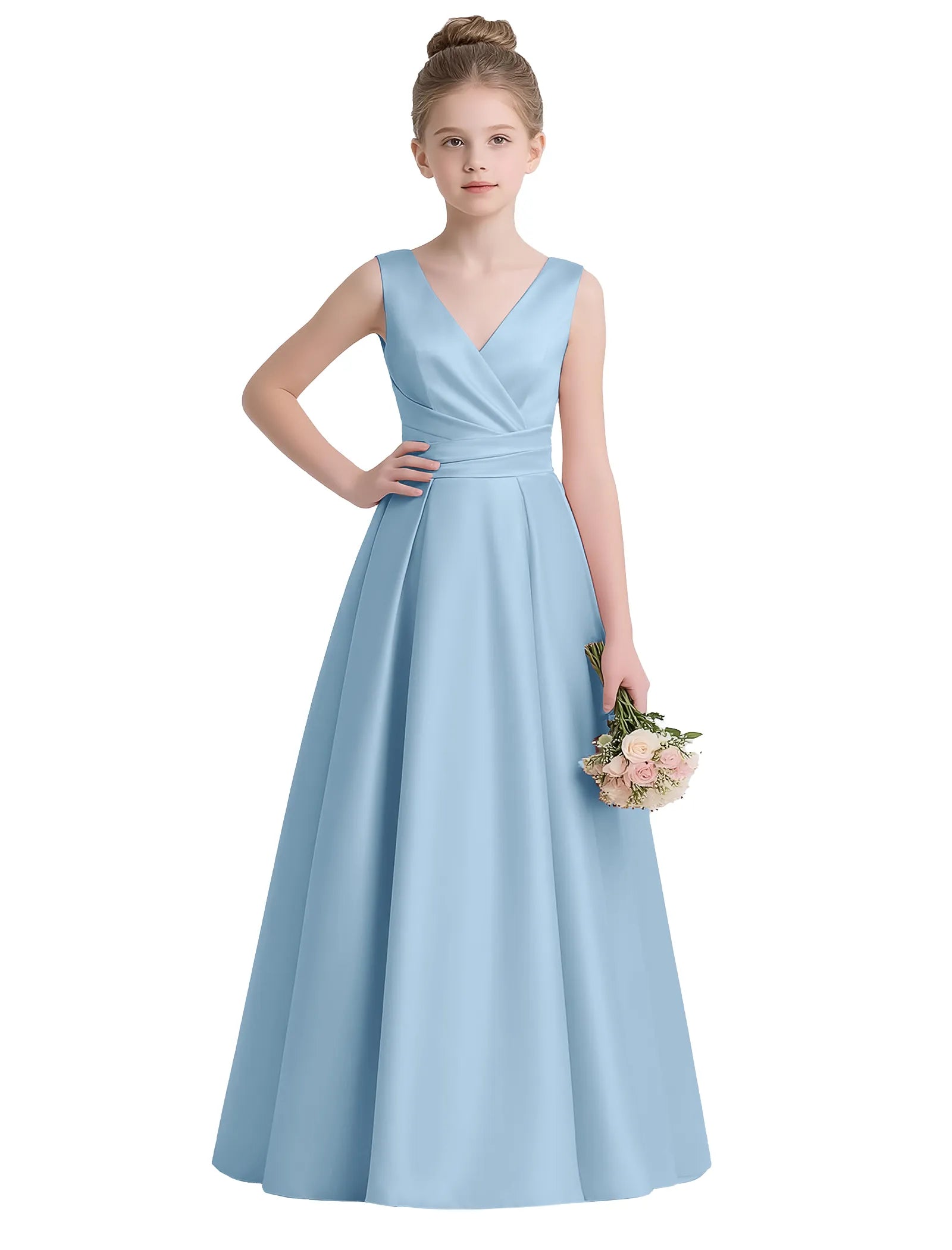 Sofia Grace Bow-Back Gown
