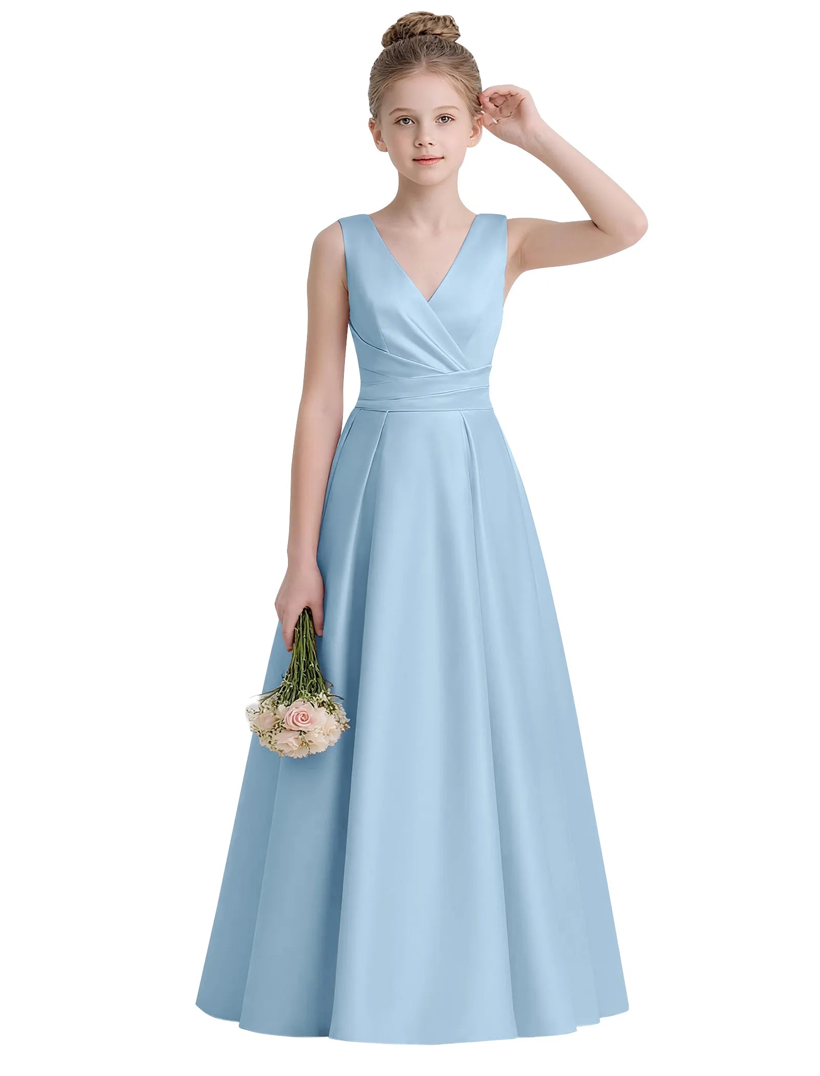 Sofia Grace Bow-Back Gown