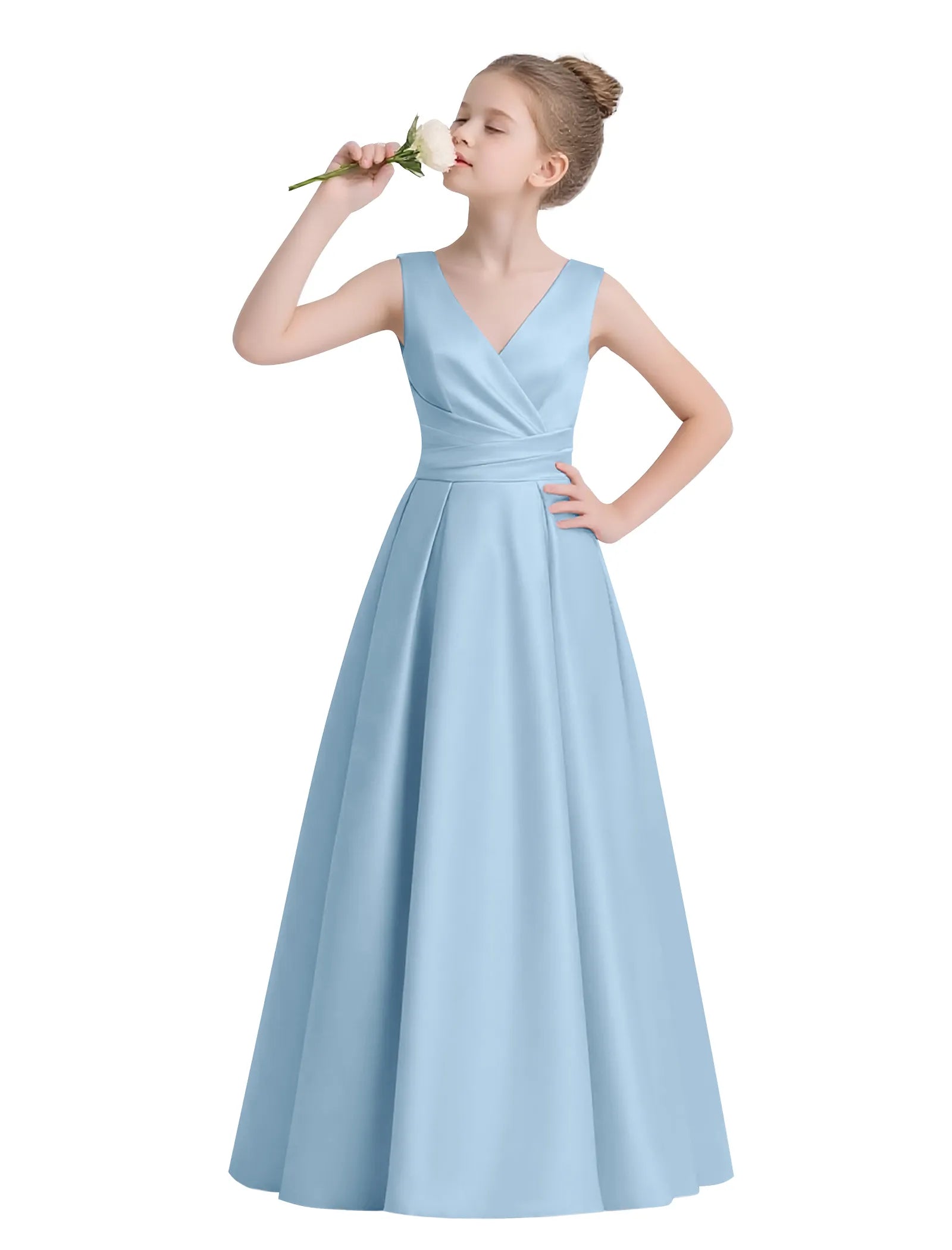 Sofia Grace Bow-Back Gown