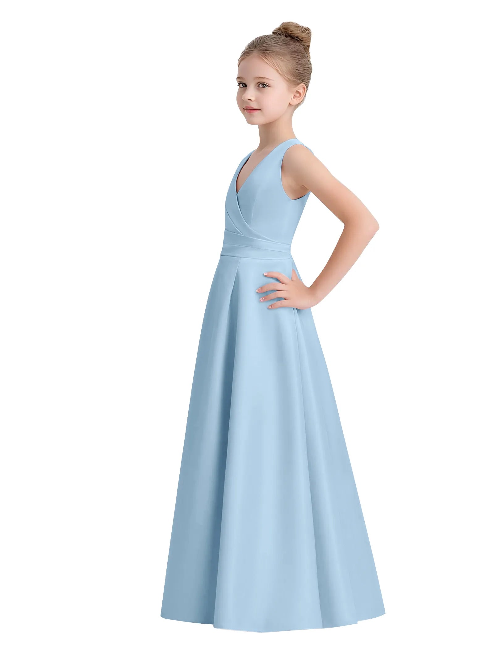 Sofia Grace Bow-Back Gown