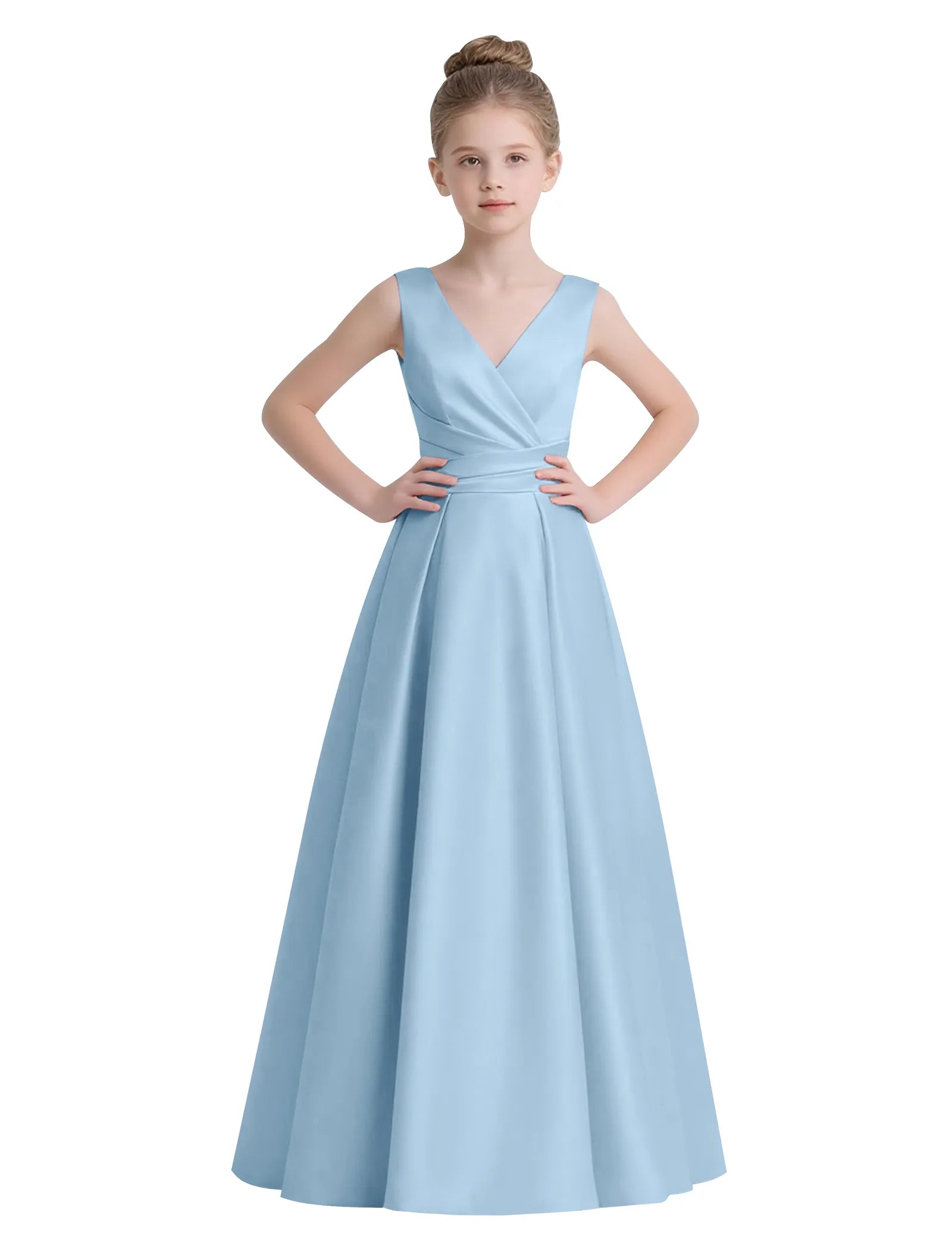 Sofia Grace Bow-Back Gown