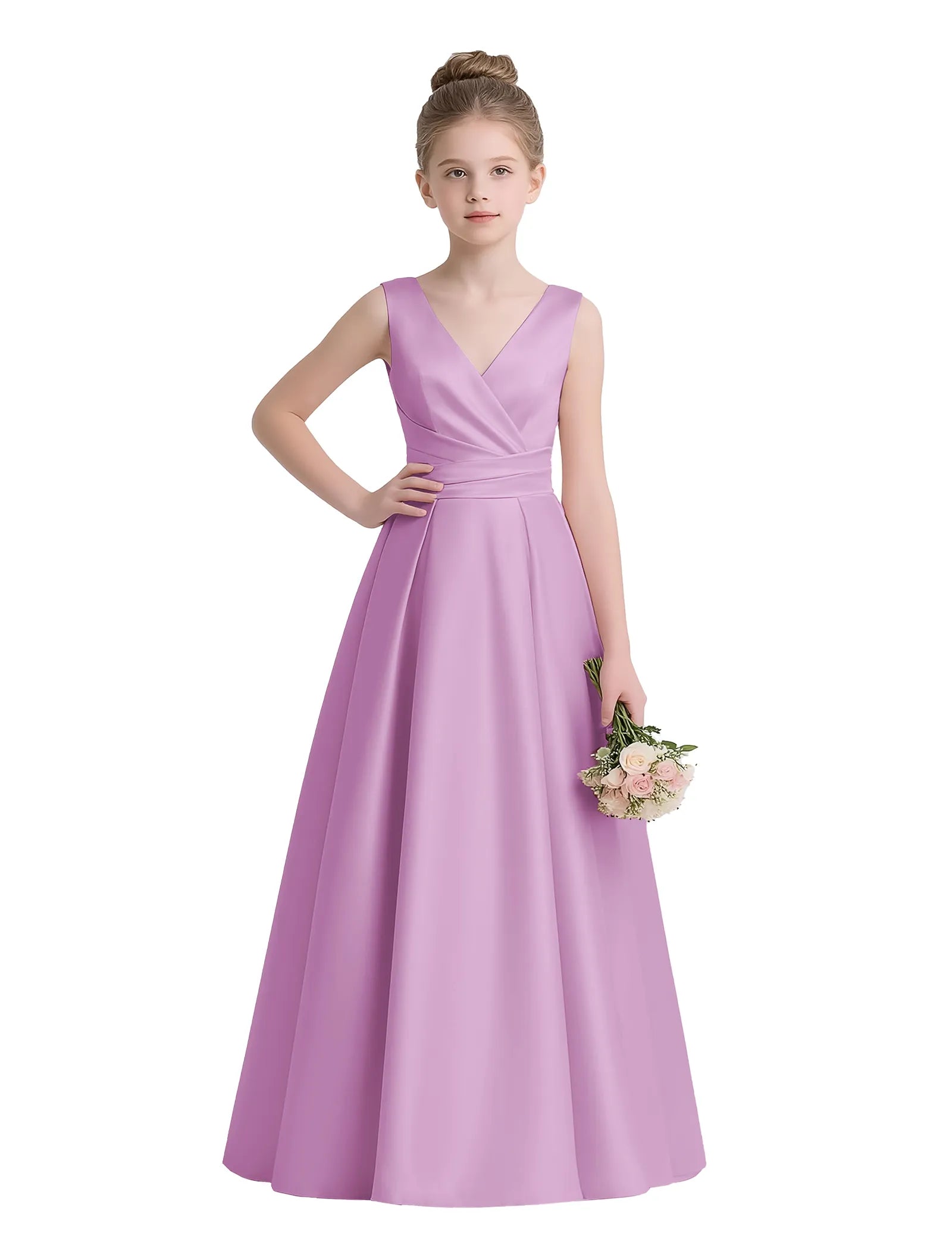 Sofia Grace Bow-Back Gown