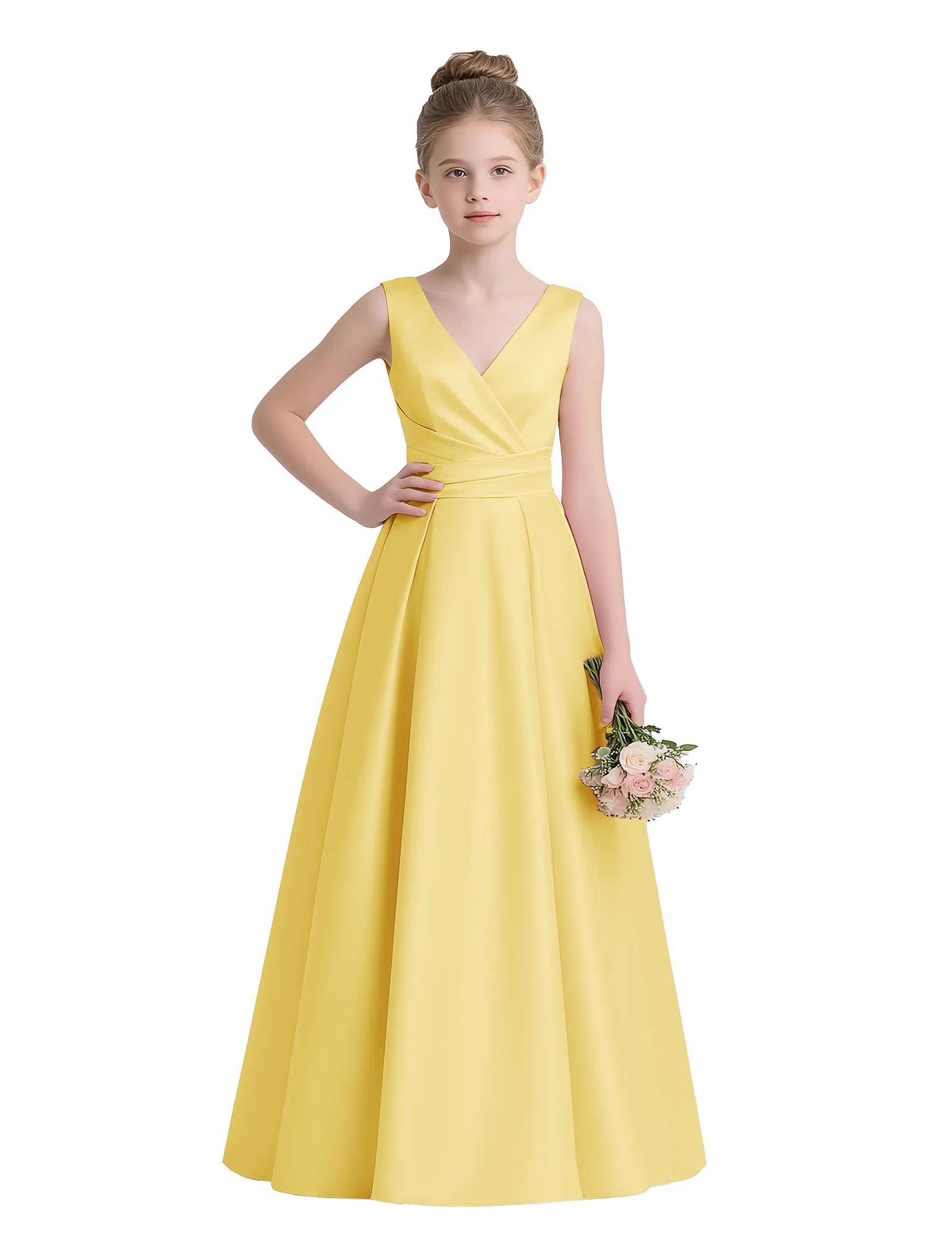 Sofia Grace Bow-Back Gown