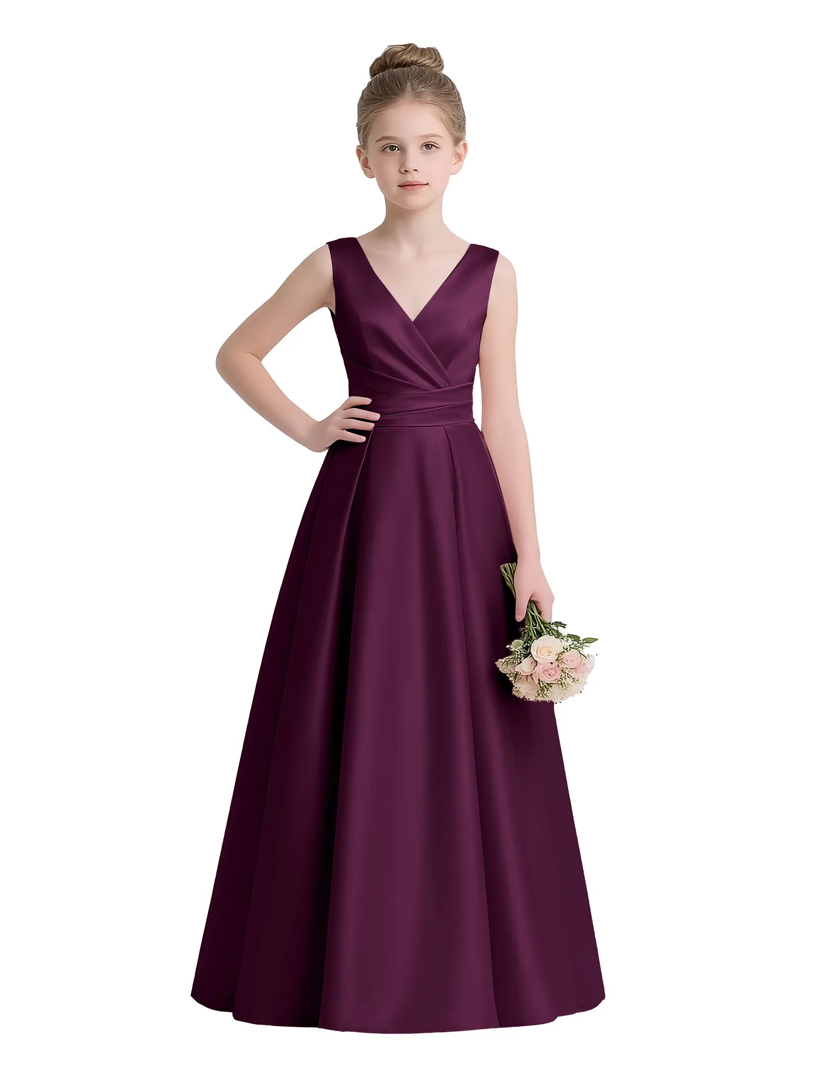 Sofia Grace Bow-Back Gown