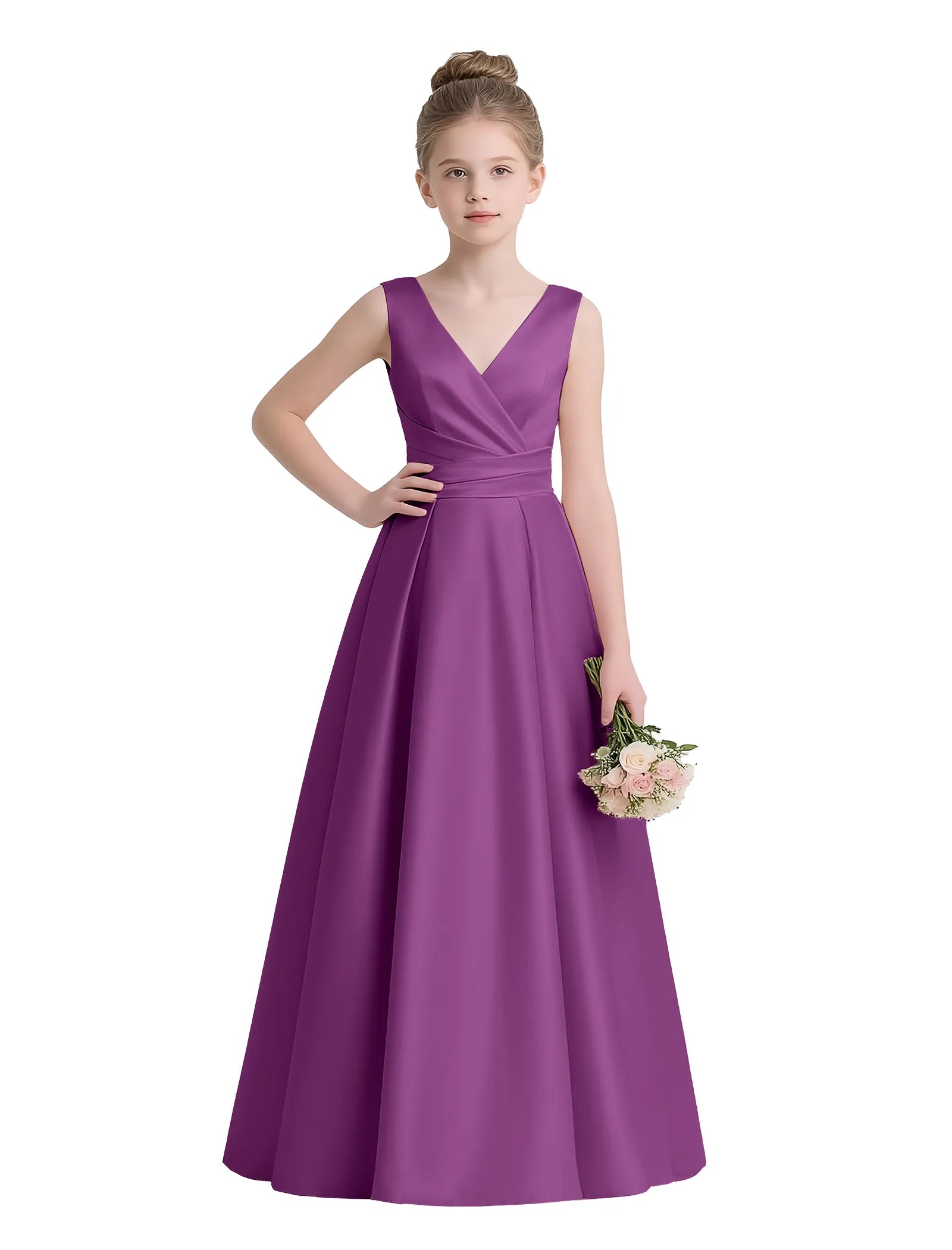 Sofia Grace Bow-Back Gown