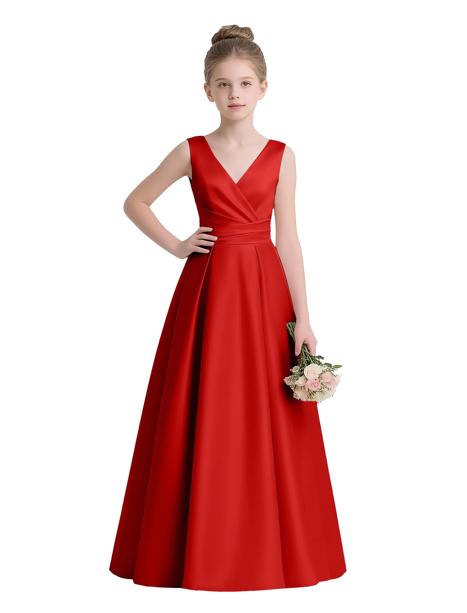 Sofia Grace Bow-Back Gown