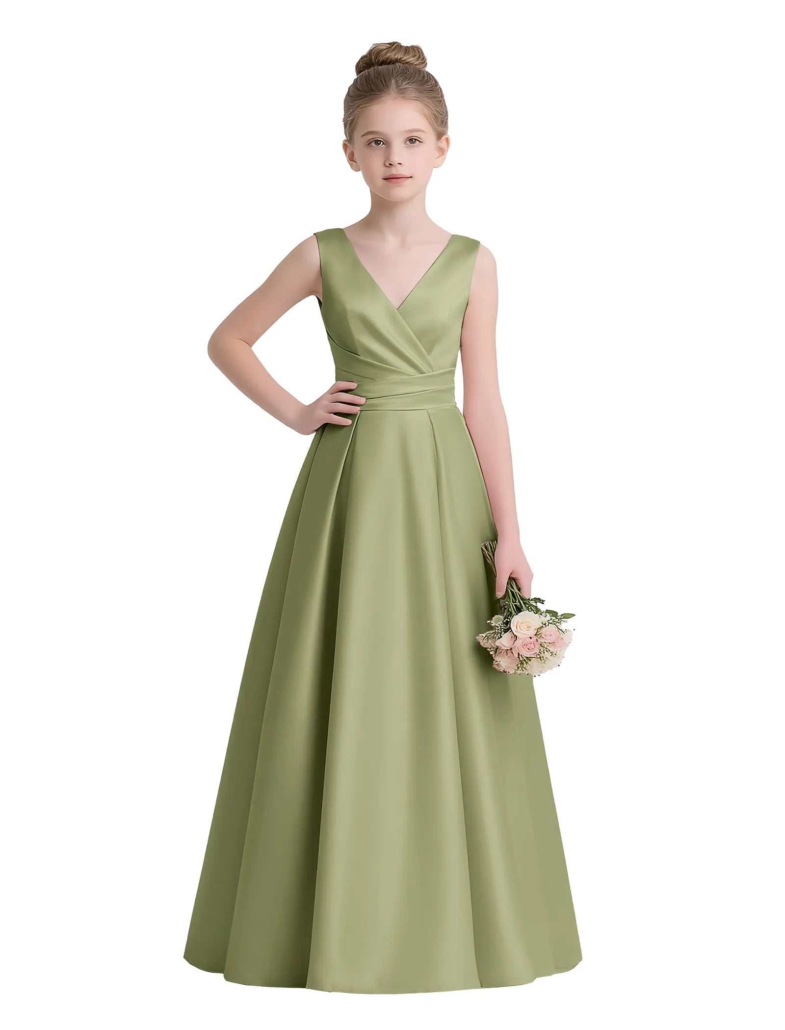 Sofia Grace Bow-Back Gown