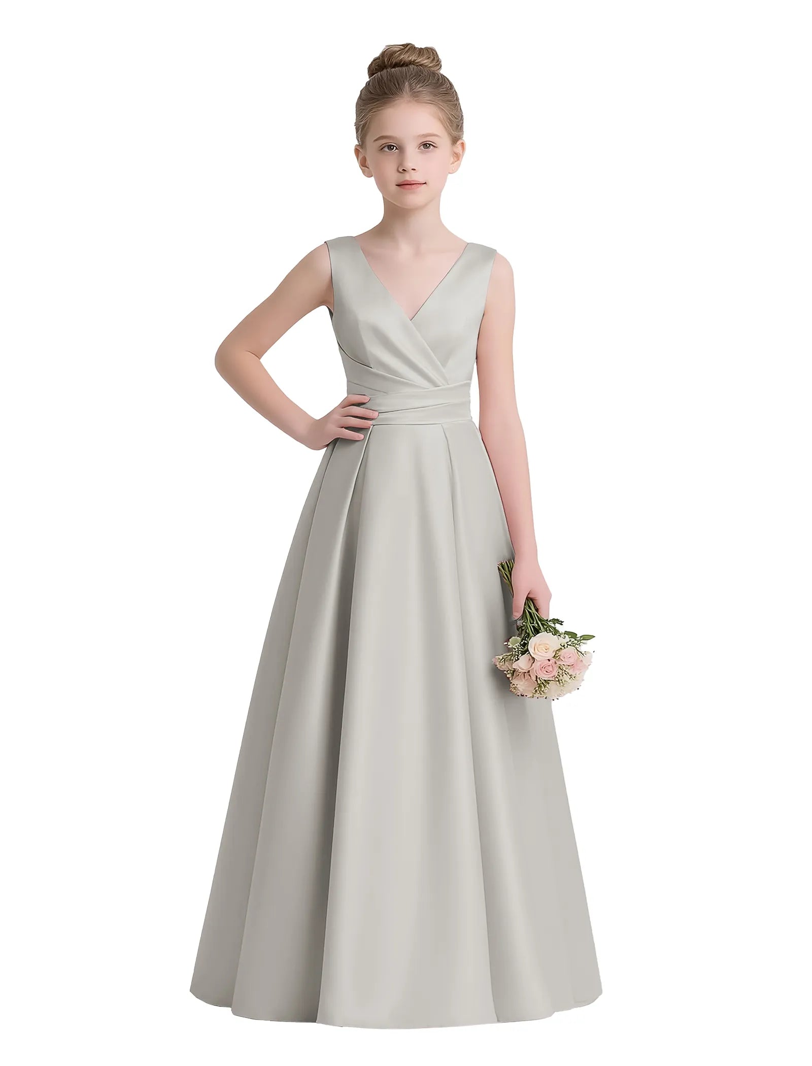 Sofia Grace Bow-Back Gown
