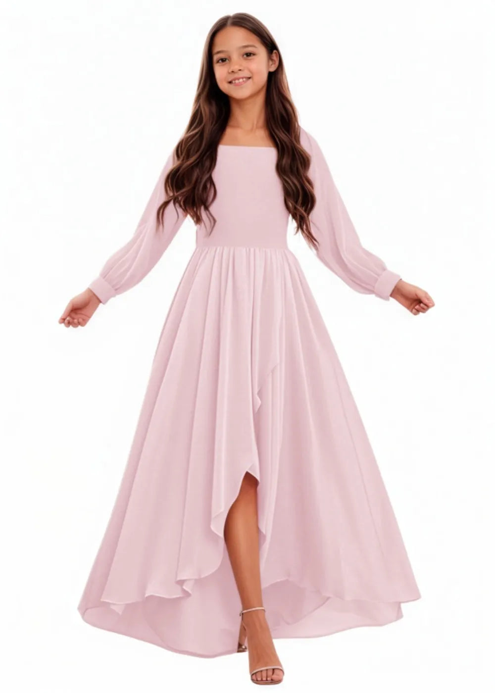 Flower Girl Dresses & Junior Bridesmaid Dresses | Elegant Chiffon A-Line