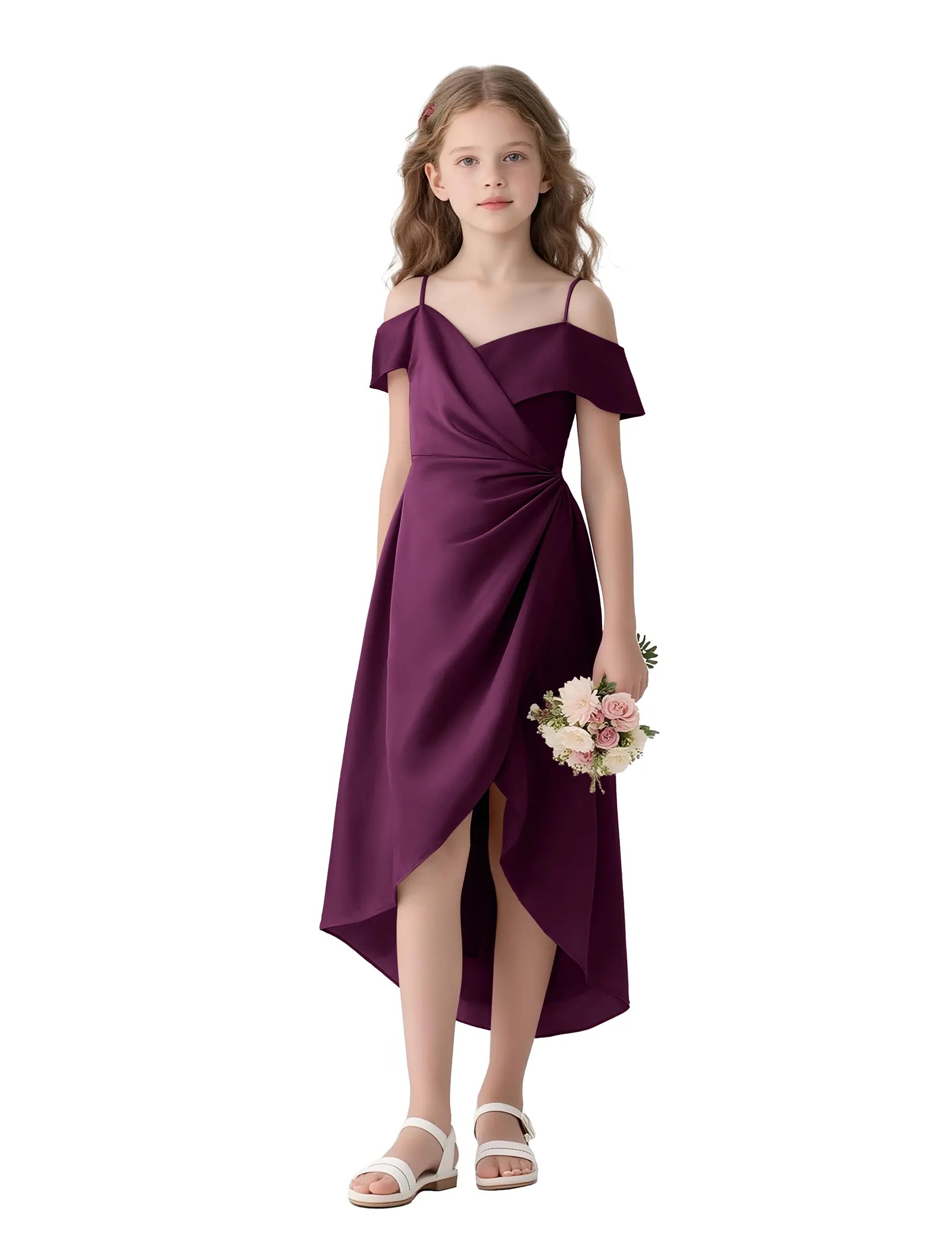 Aurelia Flutter Shoulder Party Dress