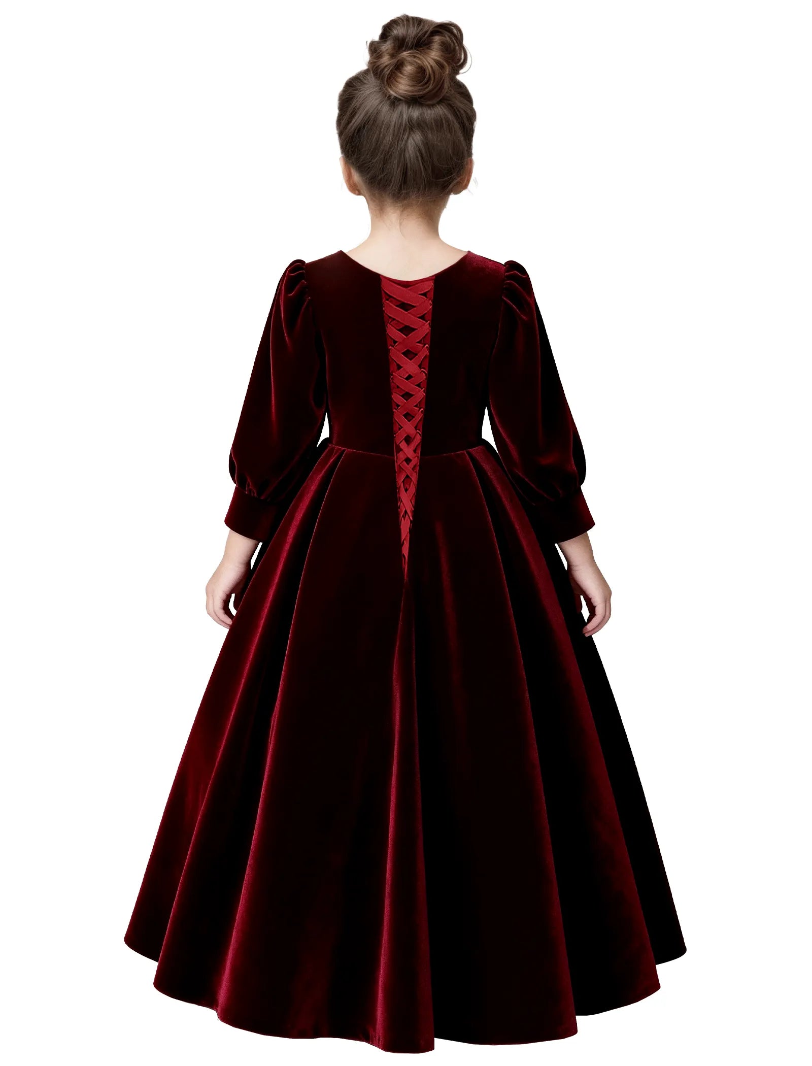 Vestido de princesa sin mangas de encaje
