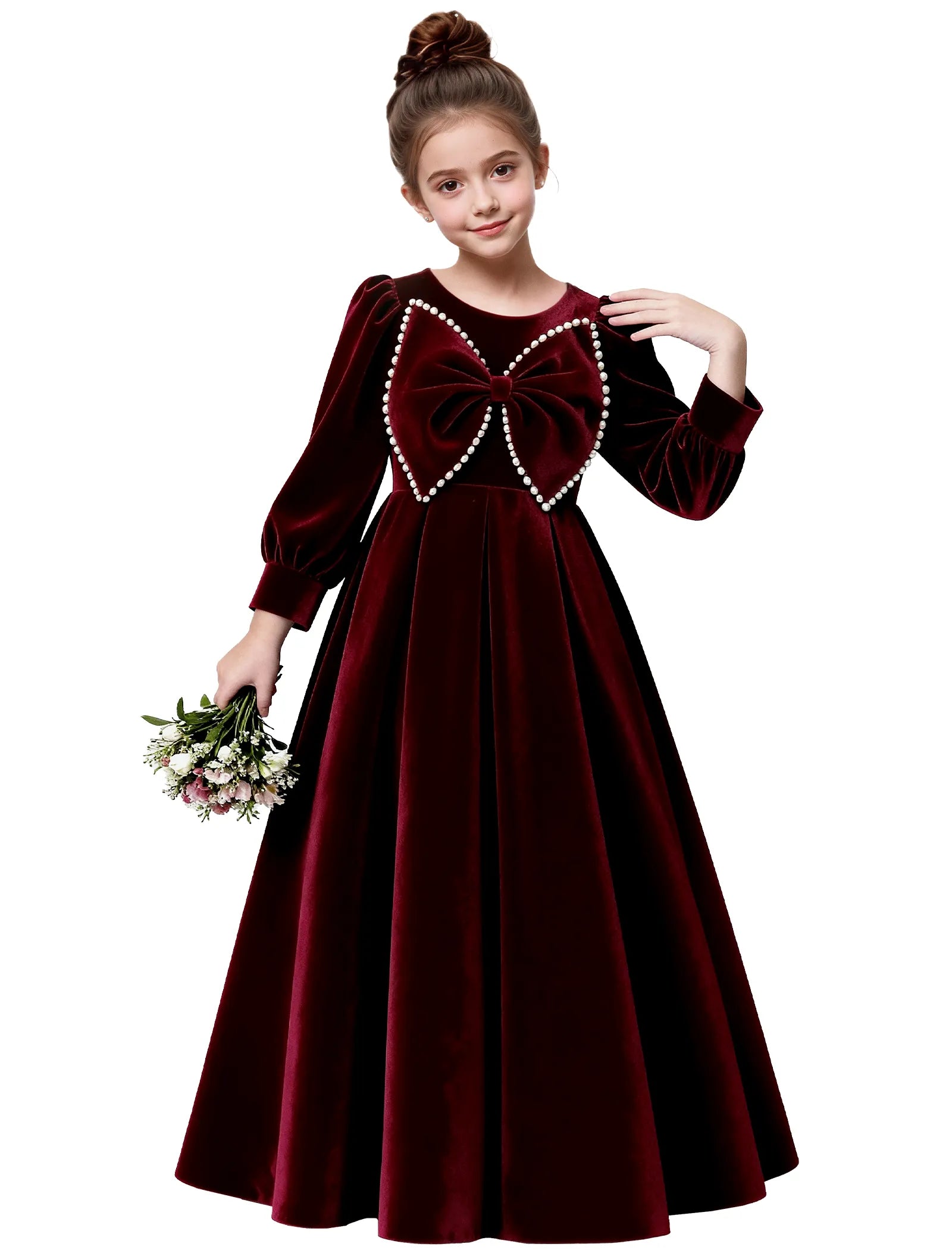 Vestido de princesa sin mangas de encaje