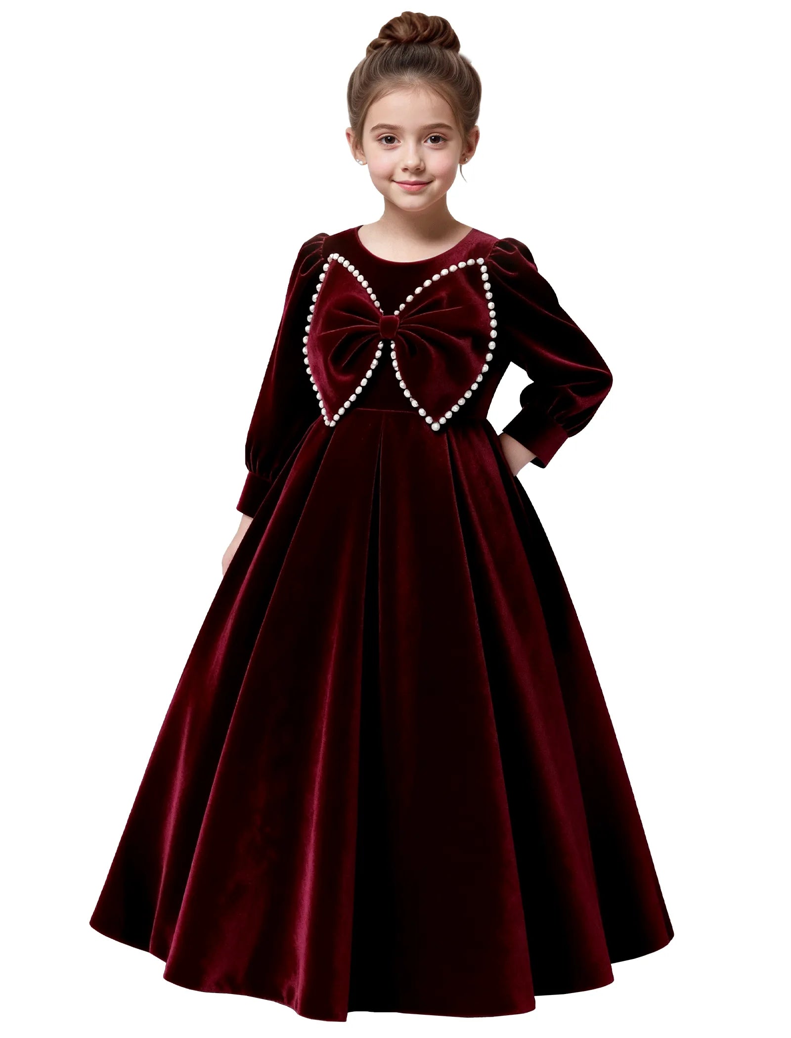Vestido de princesa sin mangas de encaje