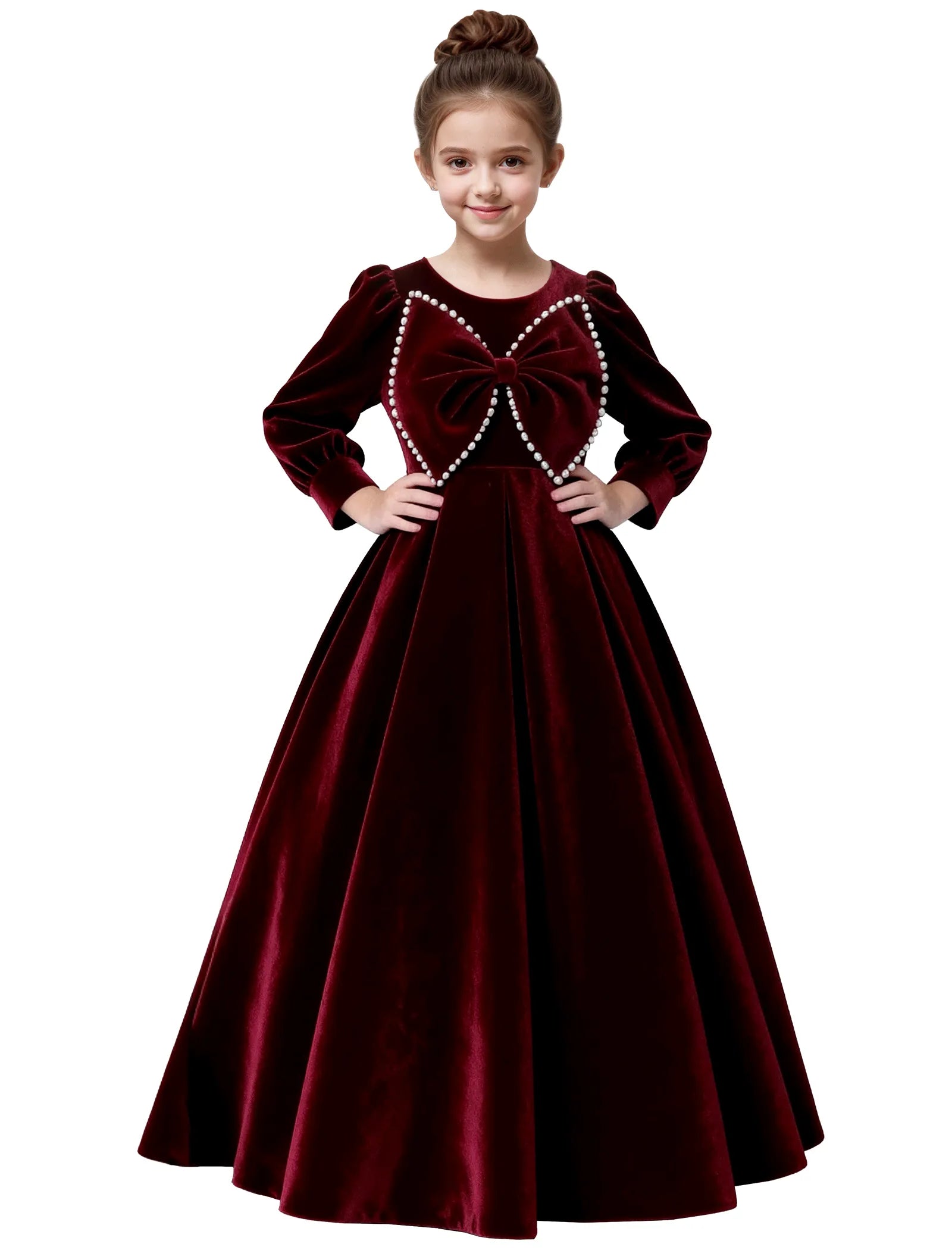 Vestido de princesa sin mangas de encaje