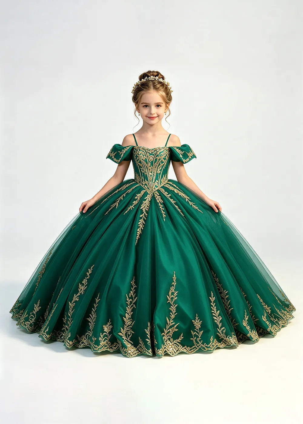 Spitzenkleid mit schulterfreiem Design