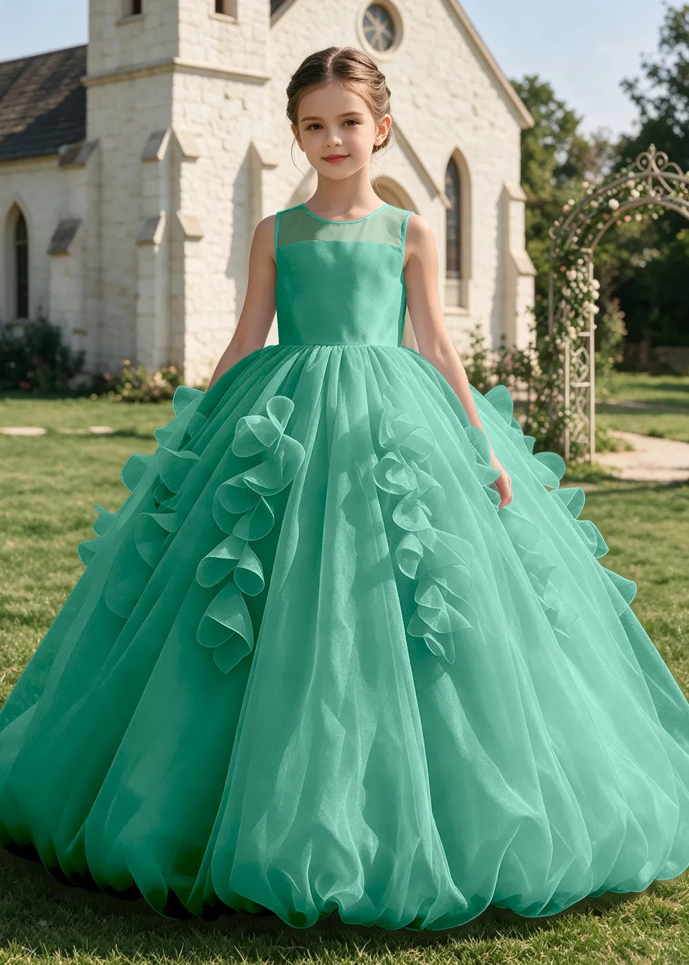 Spitzenkleid mit schulterfreiem Design