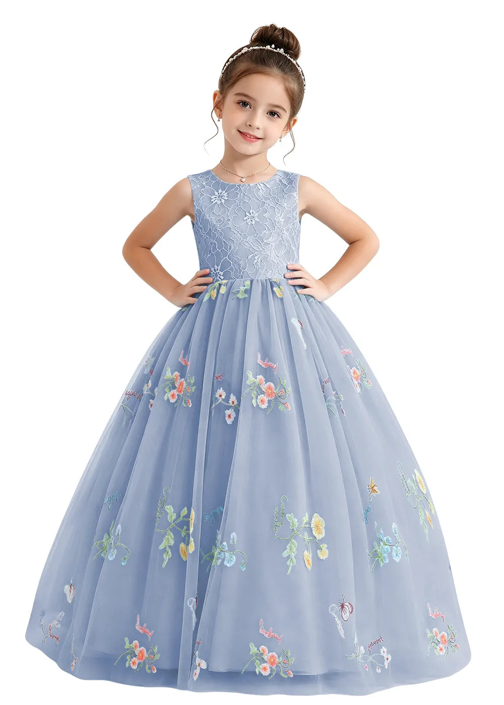 Spitzenkleid mit schulterfreiem Design