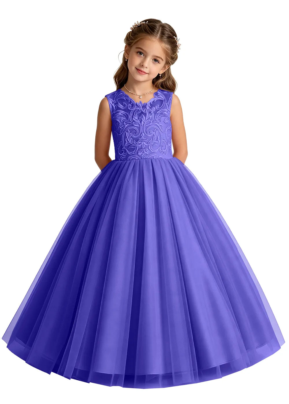 Spitzenkleid mit schulterfreiem Design