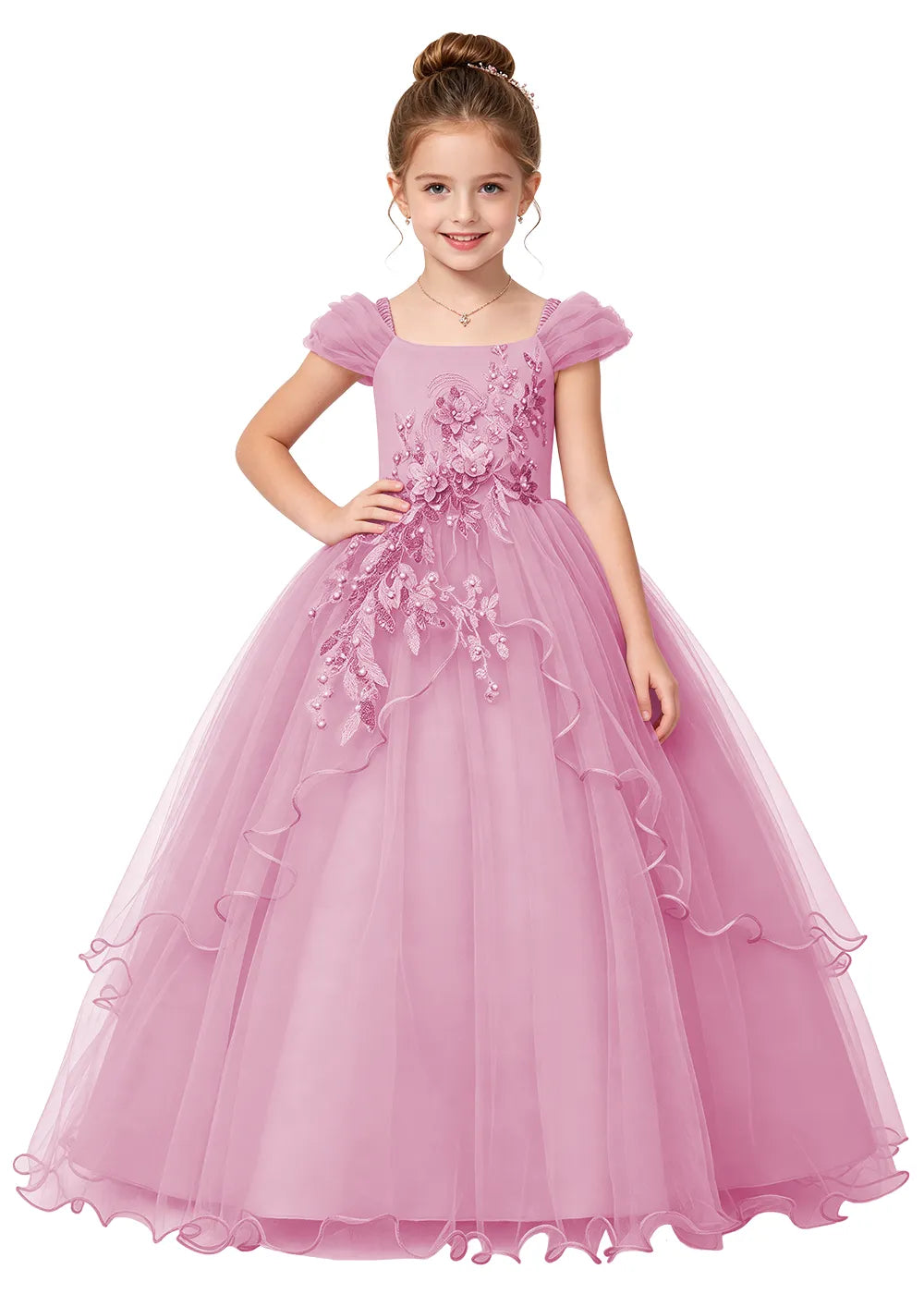 Spitzenkleid mit schulterfreiem Design