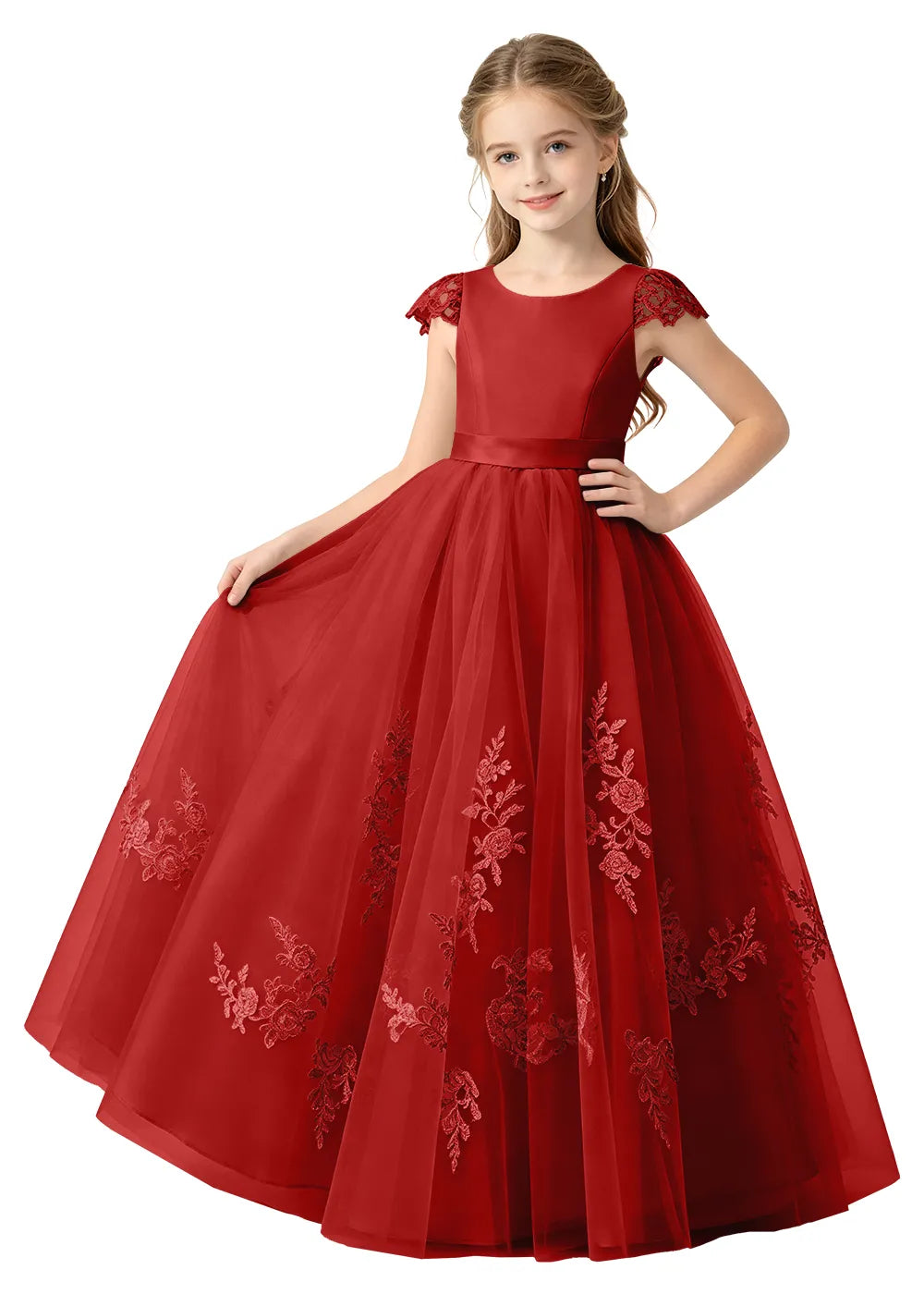 Spitzenkleid mit schulterfreiem Design