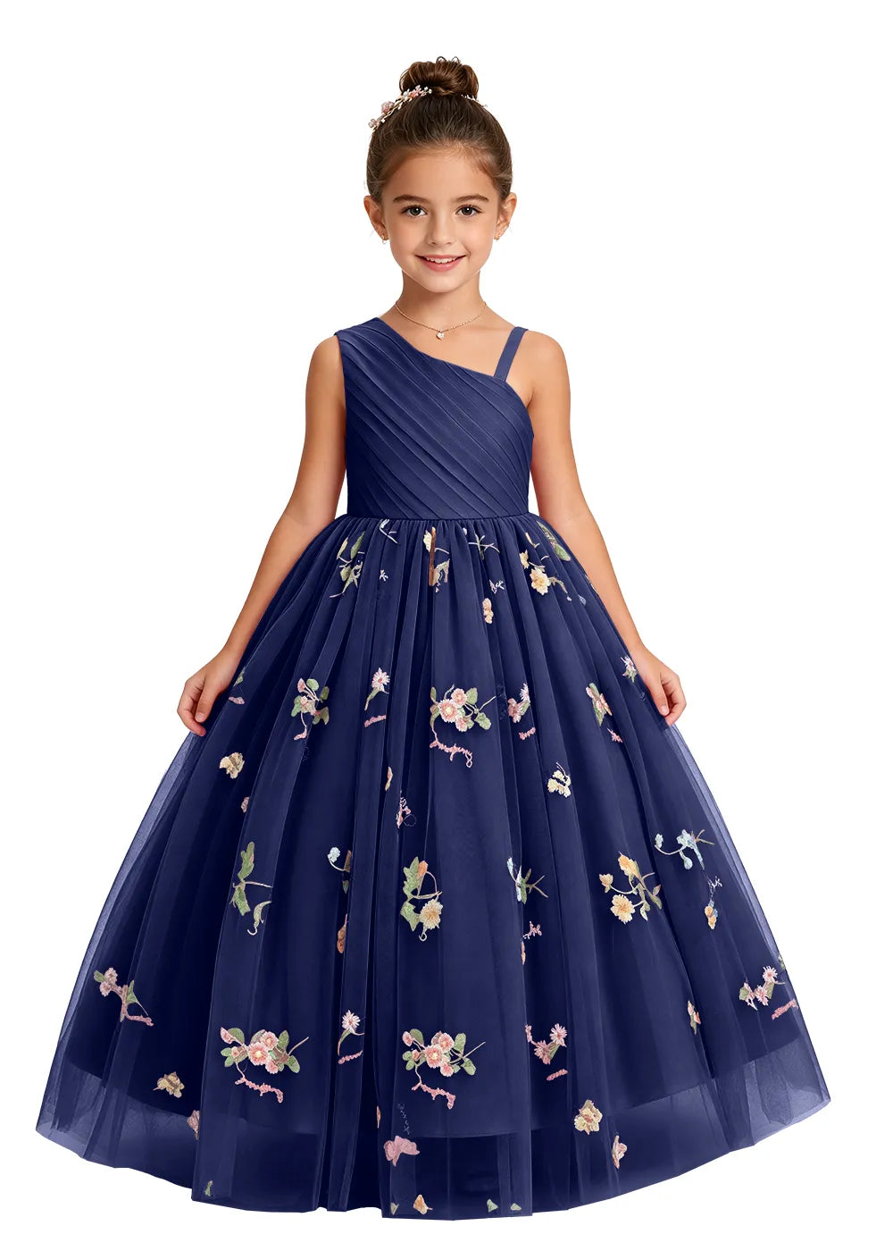 Spitzenkleid mit schulterfreiem Design