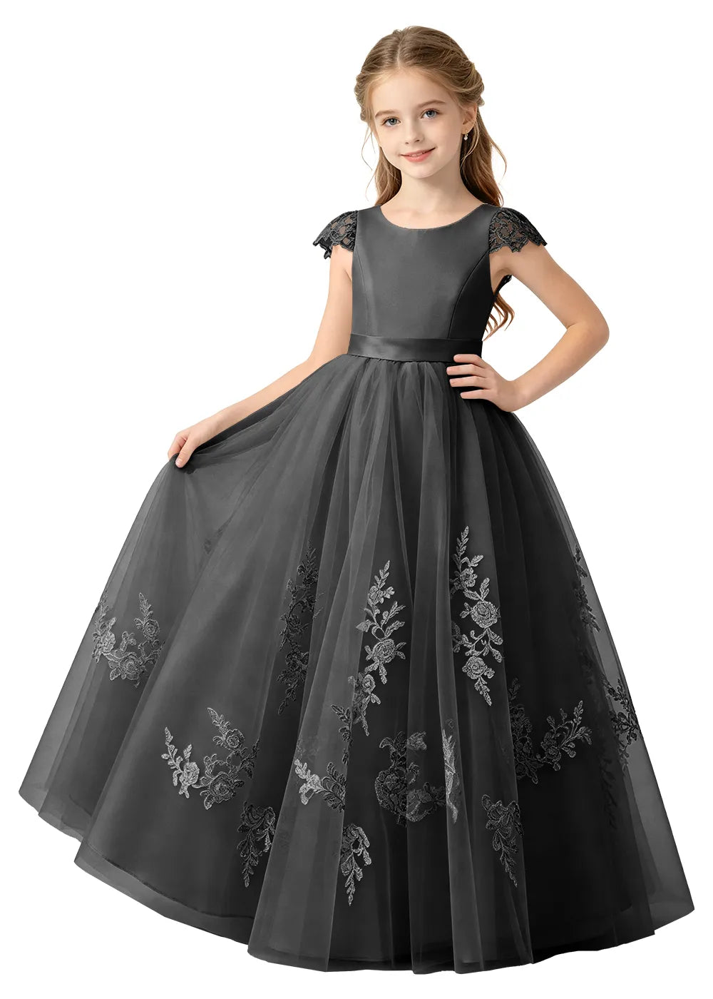 Spitzenkleid mit schulterfreiem Design