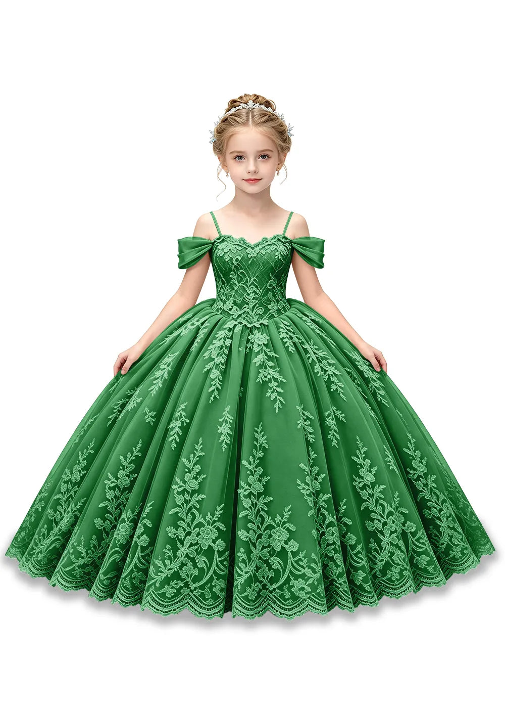 Fairytale Lace Princess Ball Gown for Girls