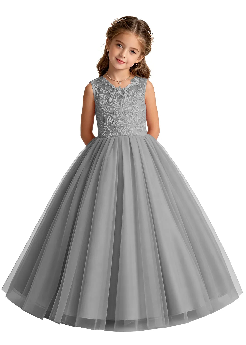 Spitzenkleid mit schulterfreiem Design