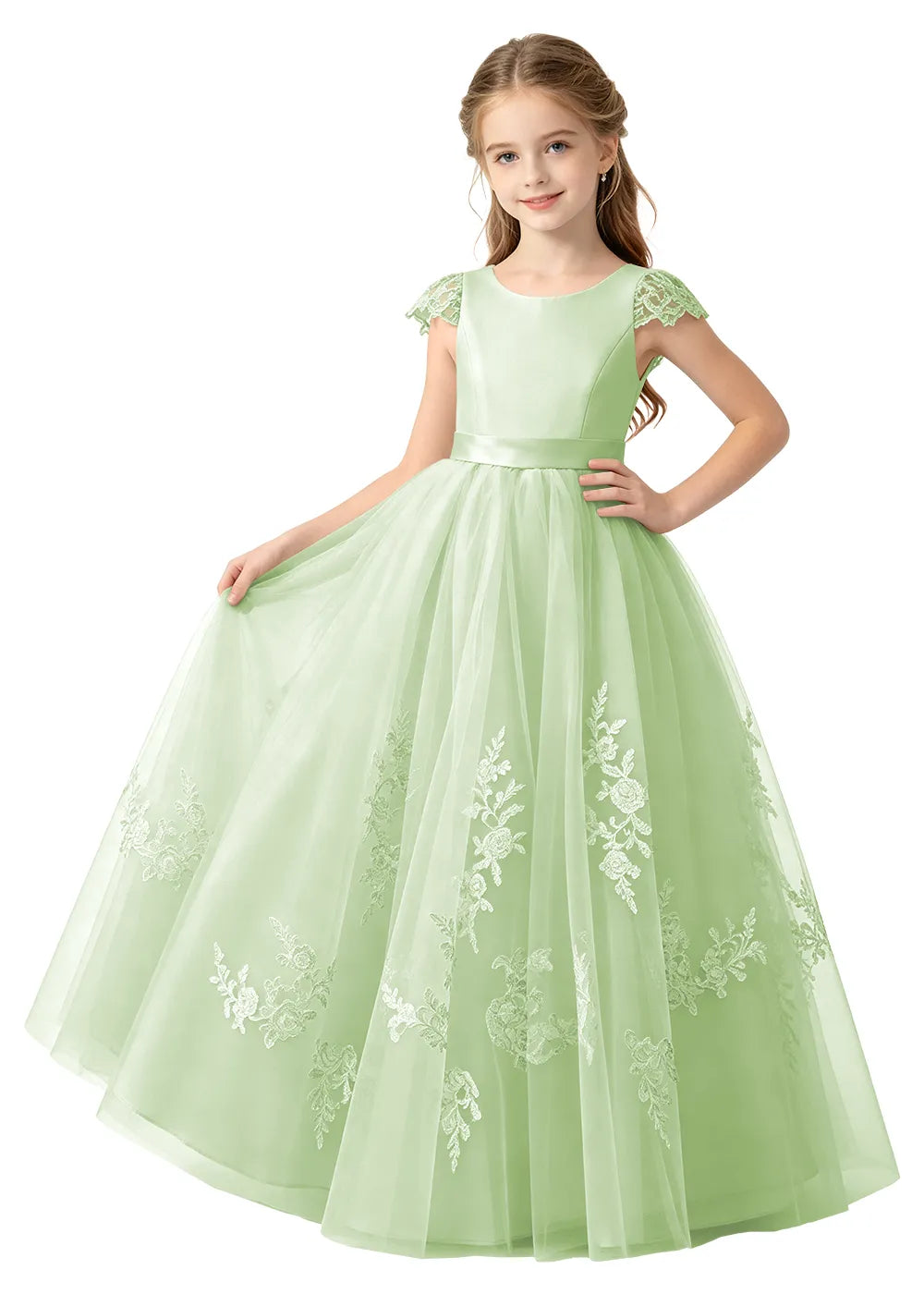 Spitzenkleid mit schulterfreiem Design