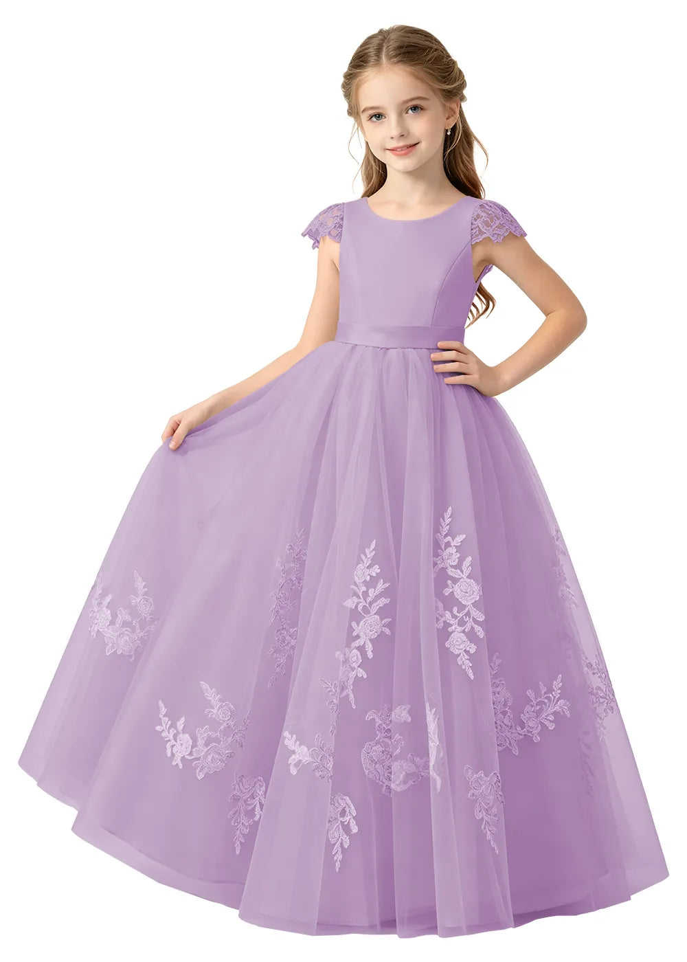 Spitzenkleid mit schulterfreiem Design