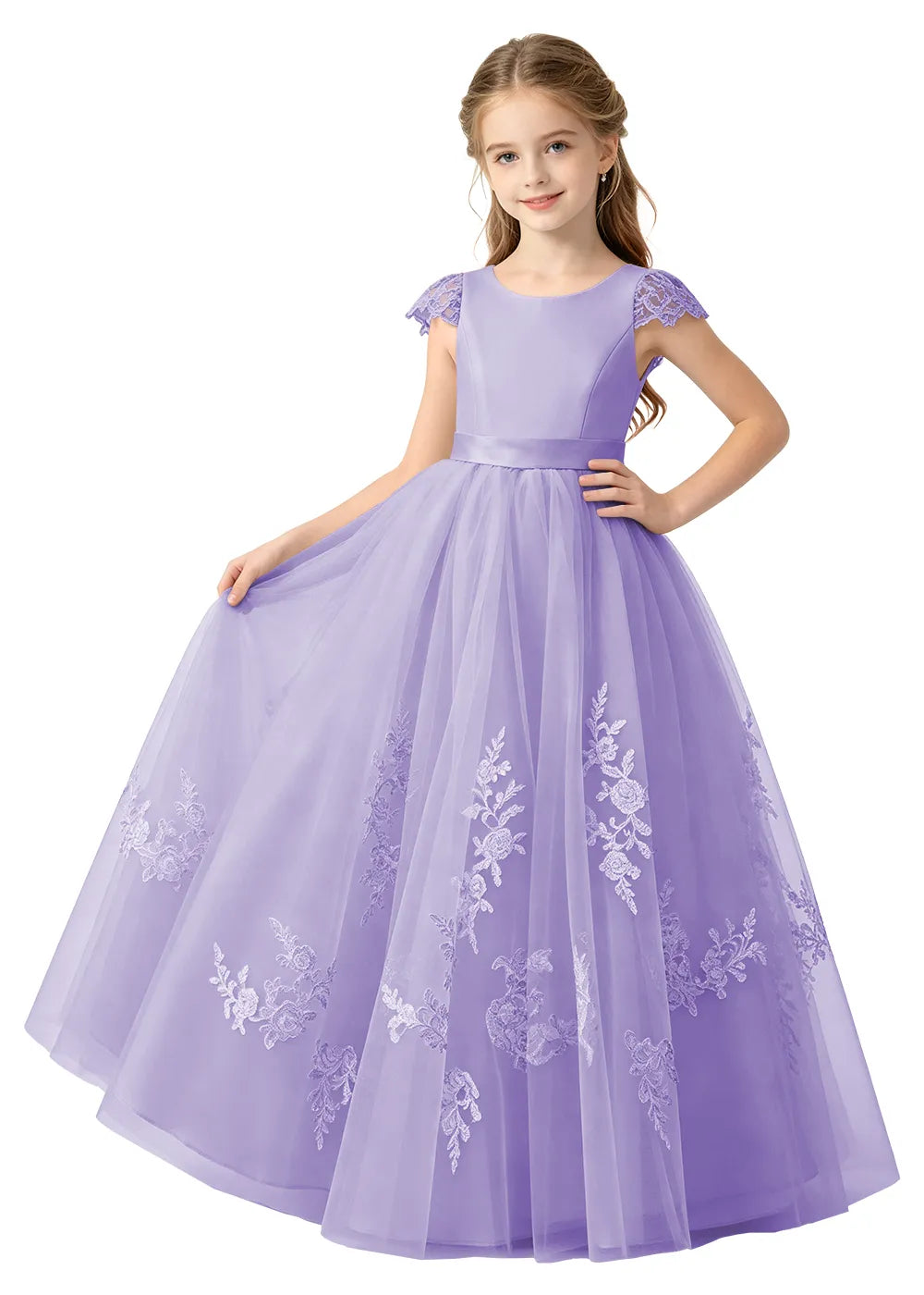 Spitzenkleid mit schulterfreiem Design
