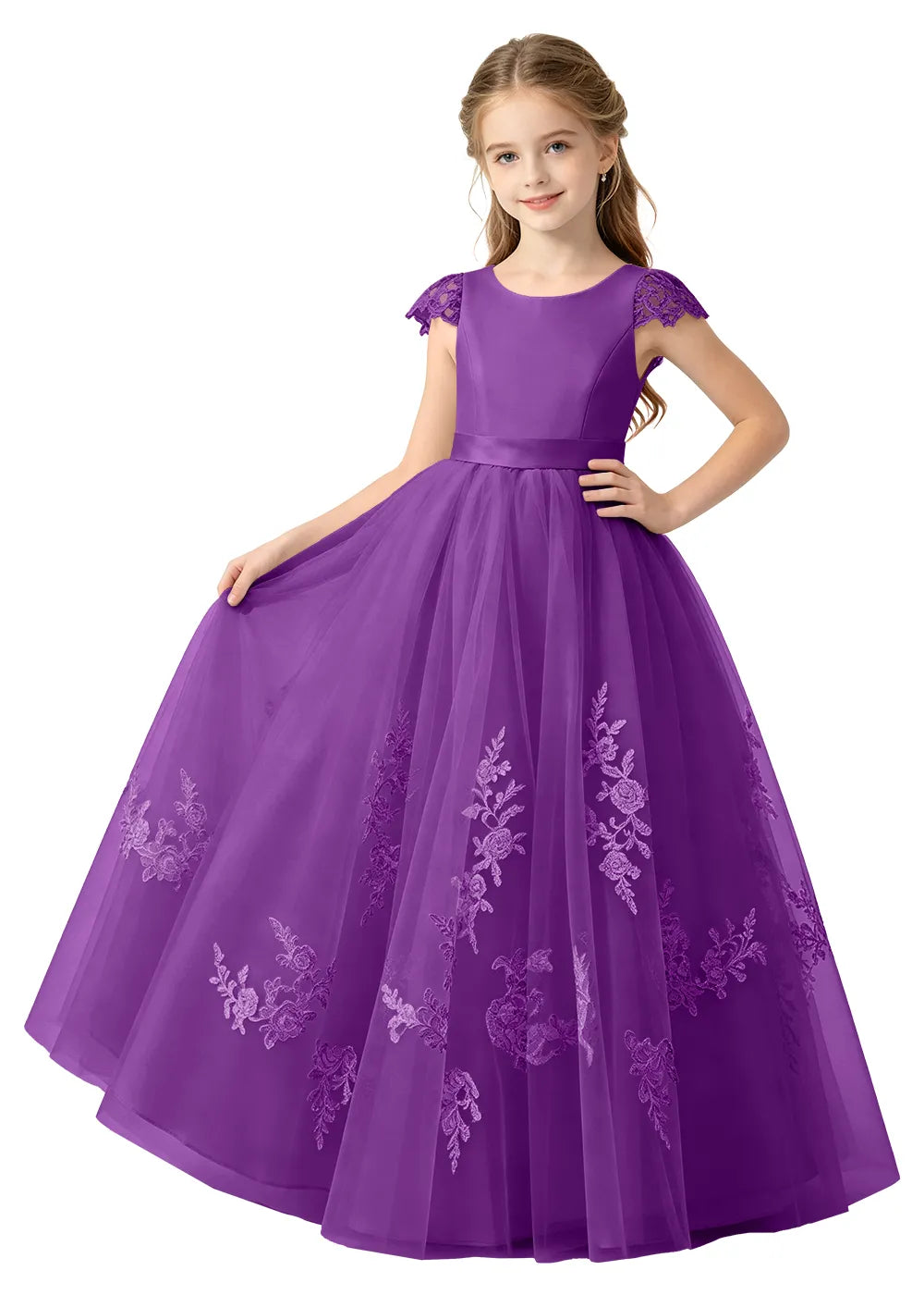 Spitzenkleid mit schulterfreiem Design
