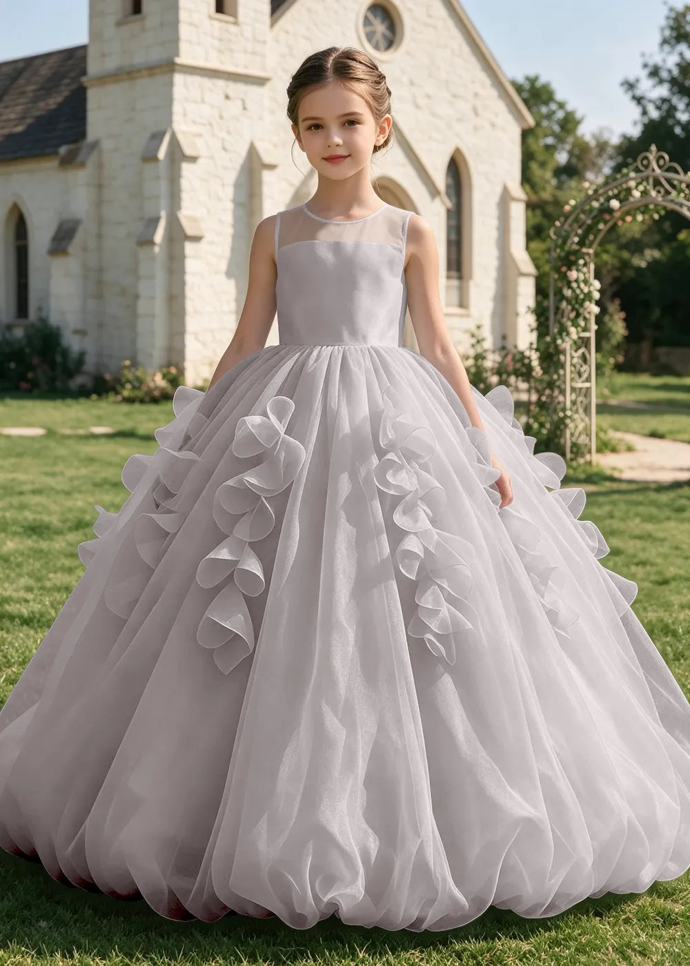 Spitzenkleid mit schulterfreiem Design