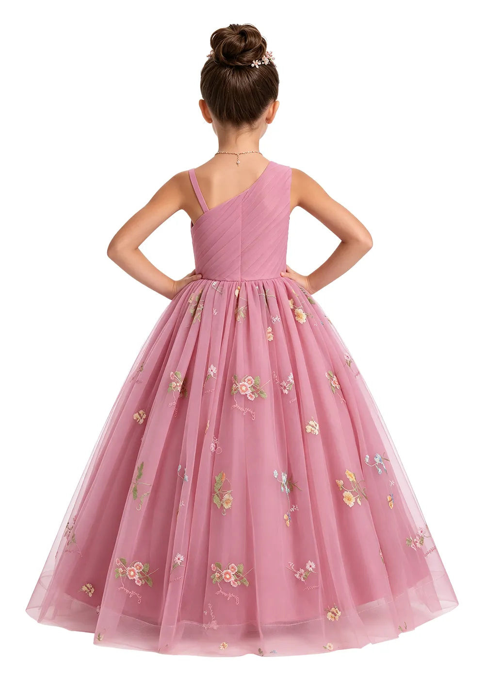 Spitzenkleid mit schulterfreiem Design