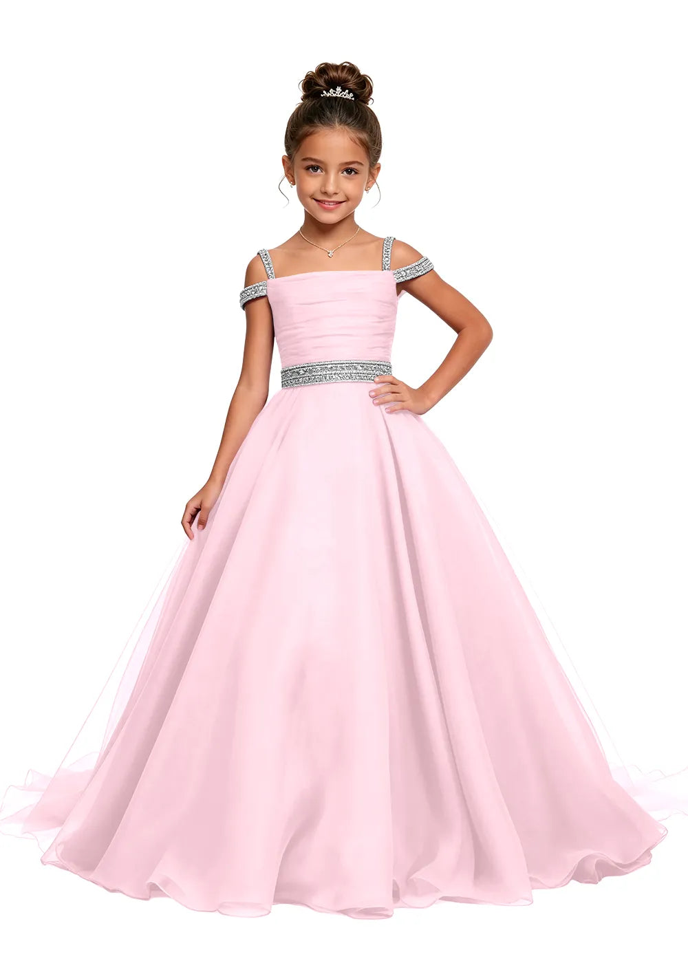 Spitzenkleid mit schulterfreiem Design