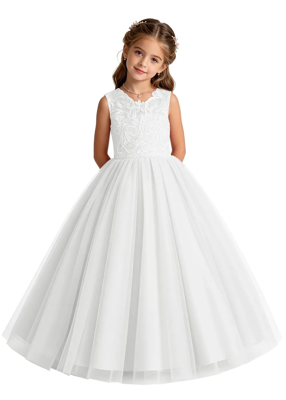 Spitzenkleid mit schulterfreiem Design