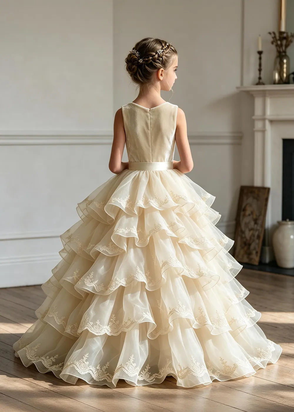 Spitzenkleid mit schulterfreiem Design