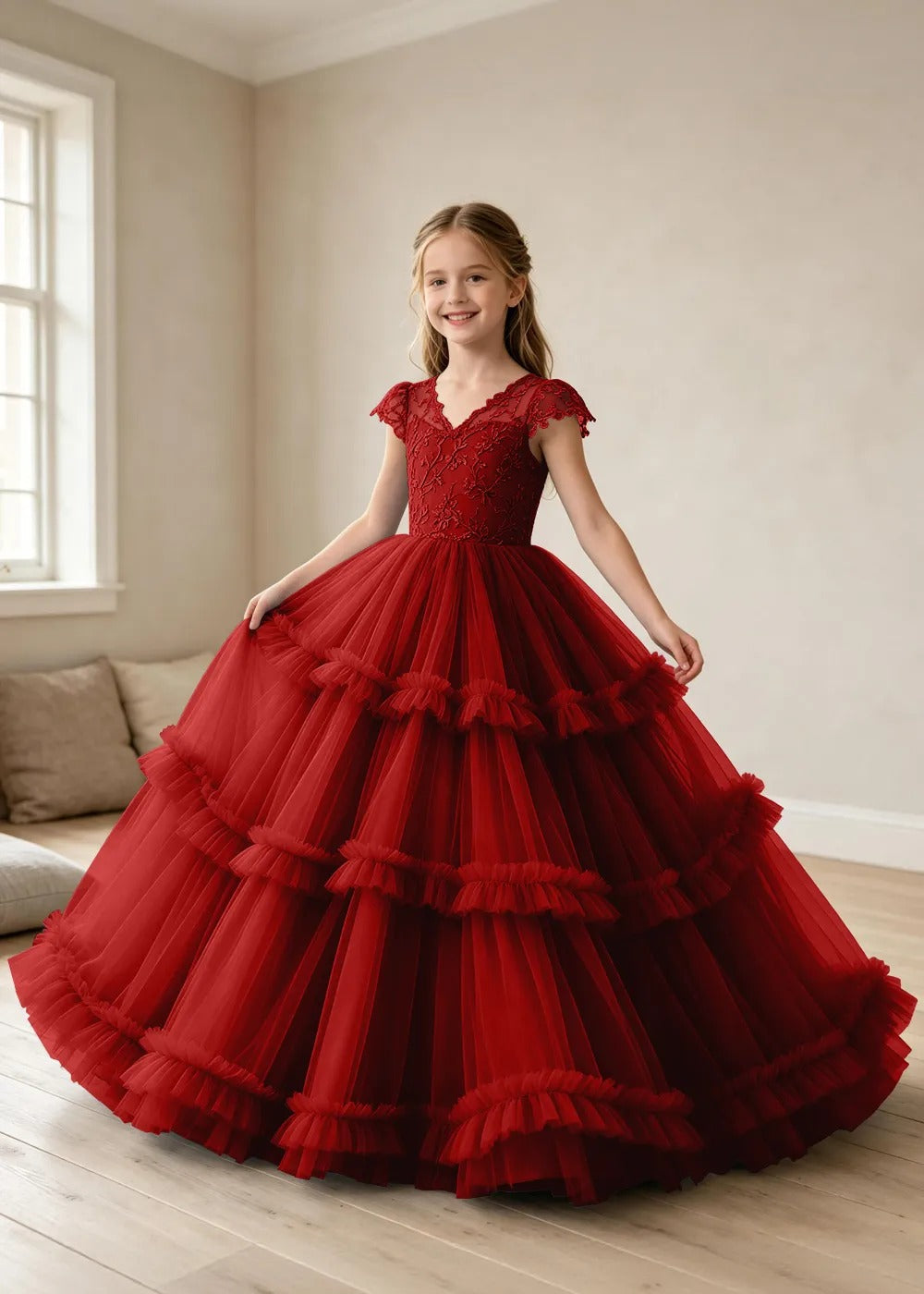 Spitzenkleid mit schulterfreiem Design