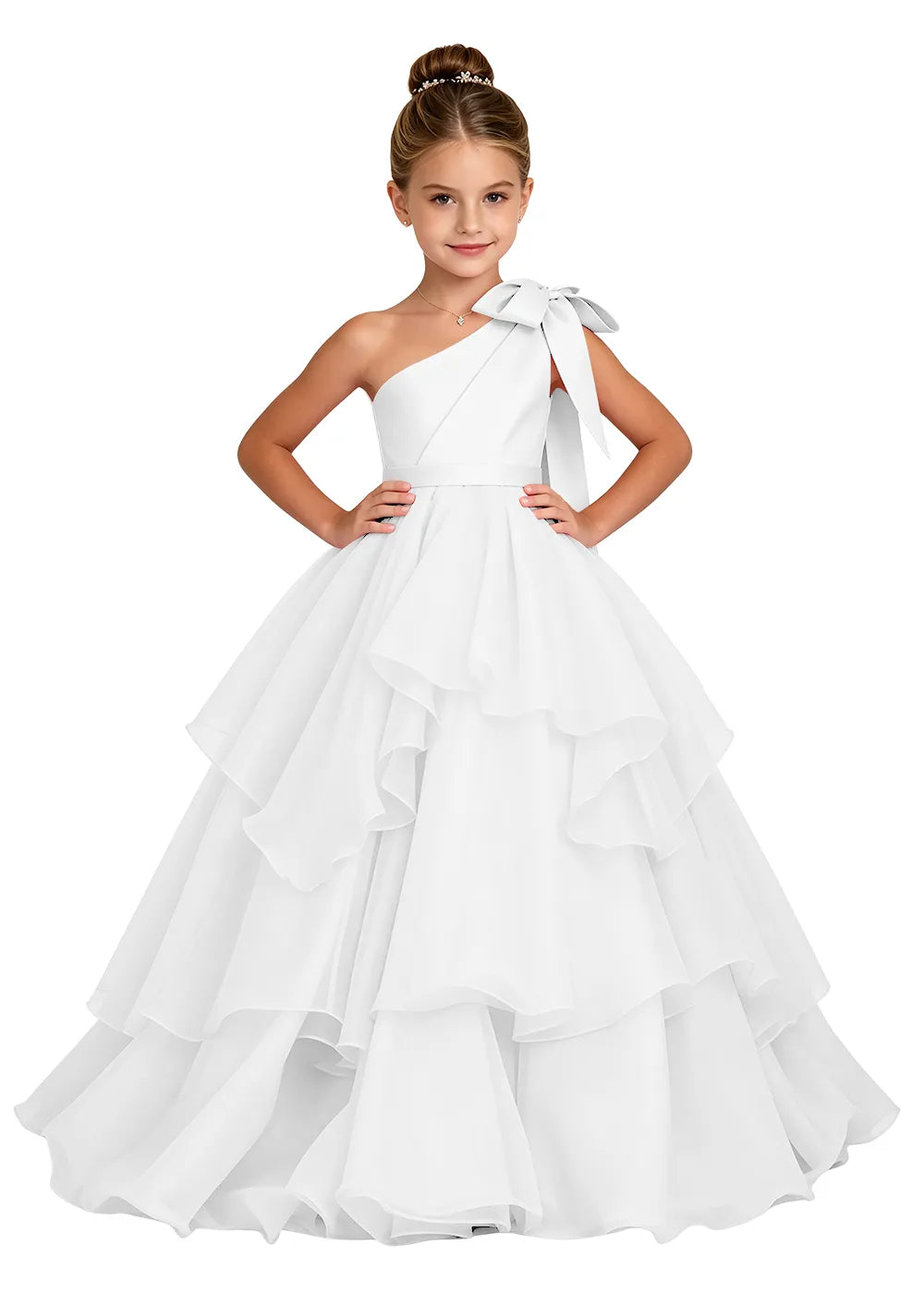 Spitzenkleid mit schulterfreiem Design