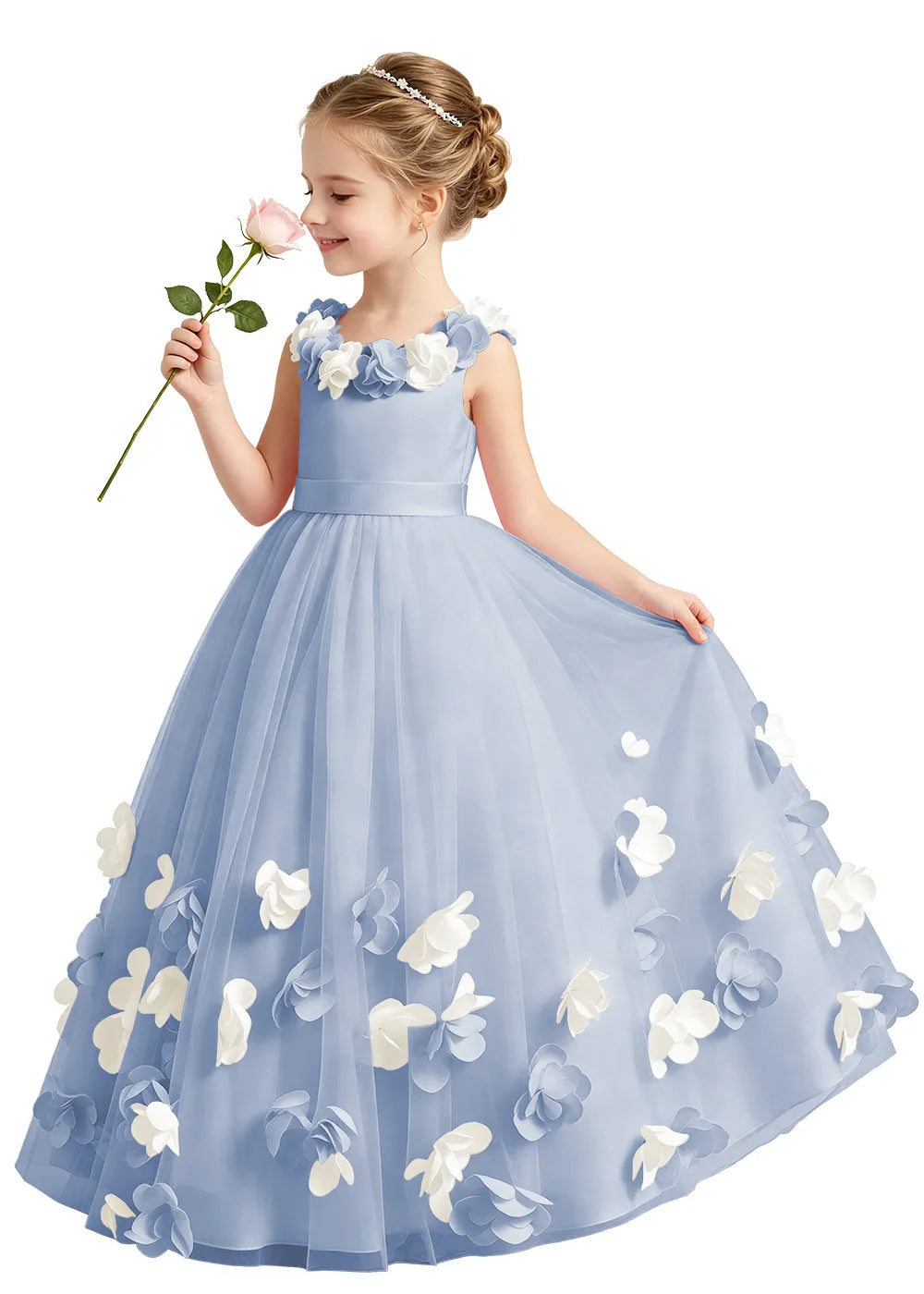 Spitzenkleid mit schulterfreiem Design
