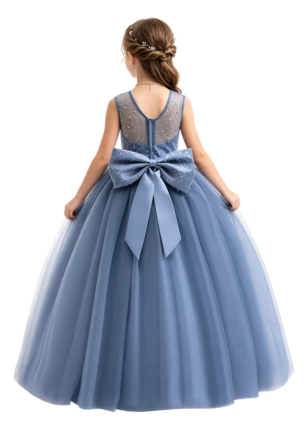 Spitzenkleid mit schulterfreiem Design