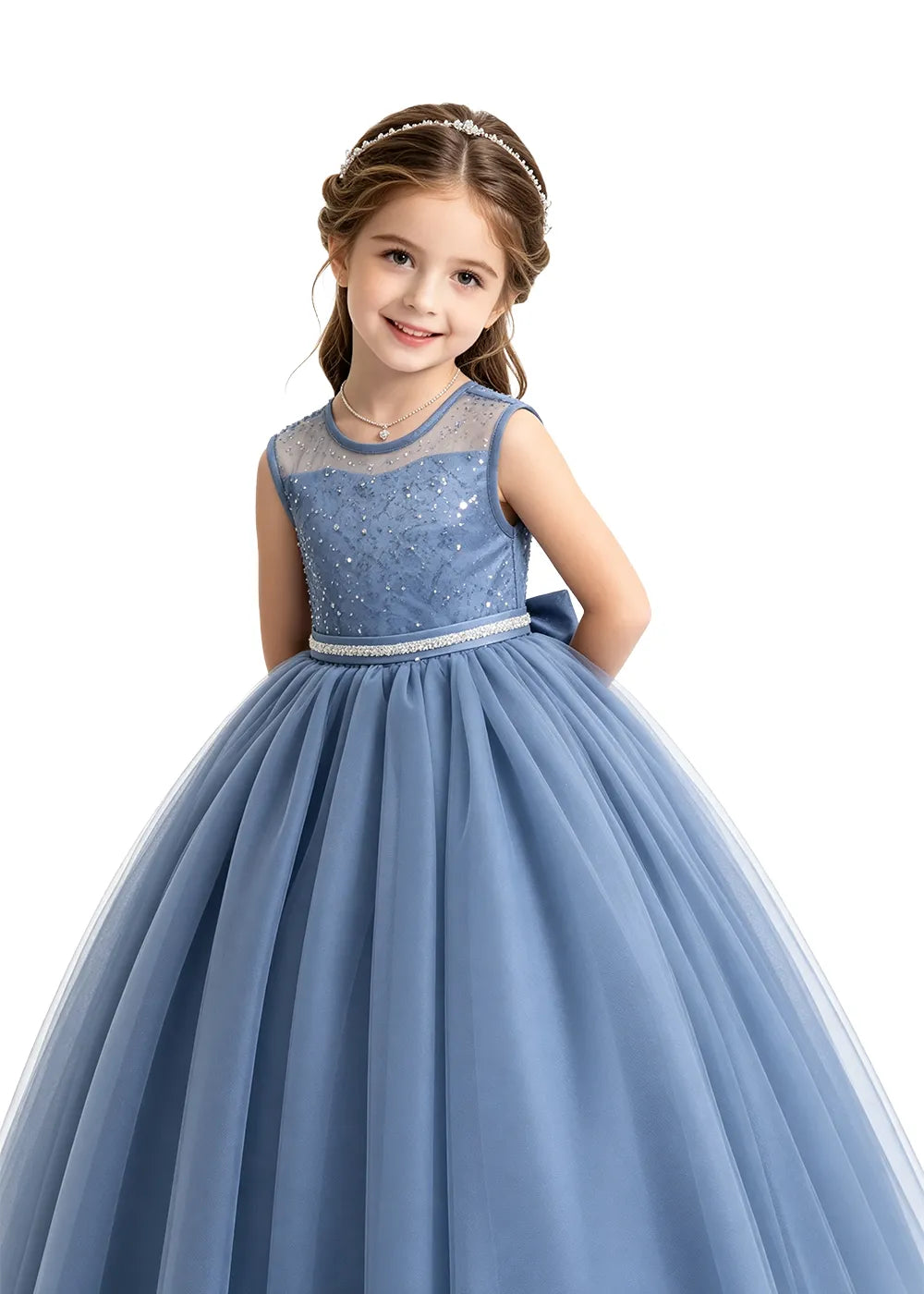 Sparkle Bodice Girls Formal Gown