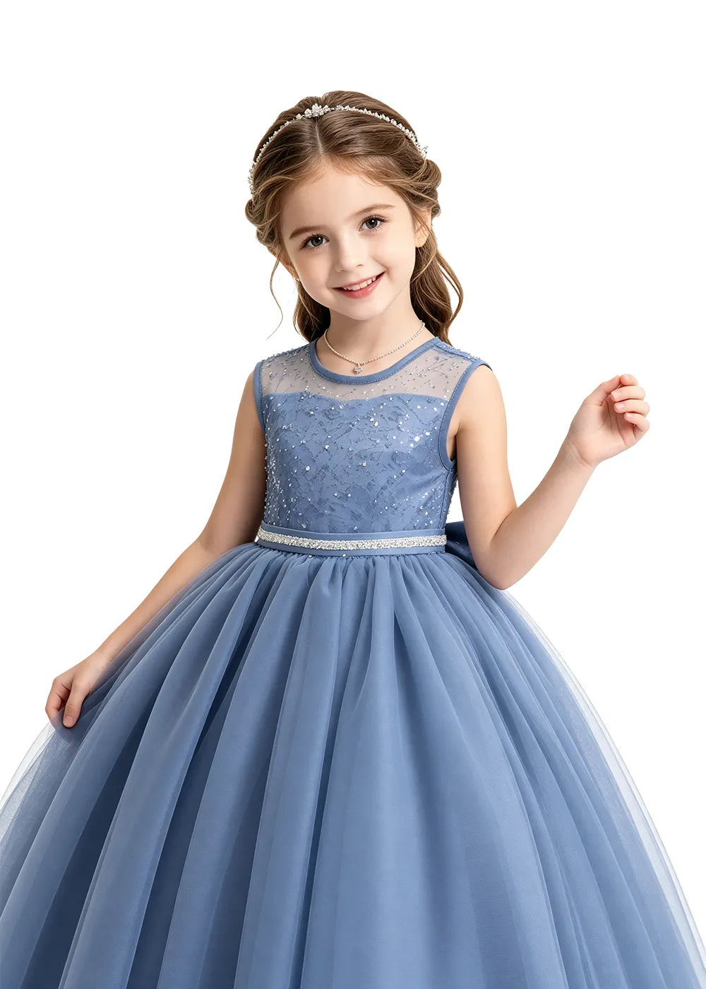 Sparkle Bodice Girls Formal Gown