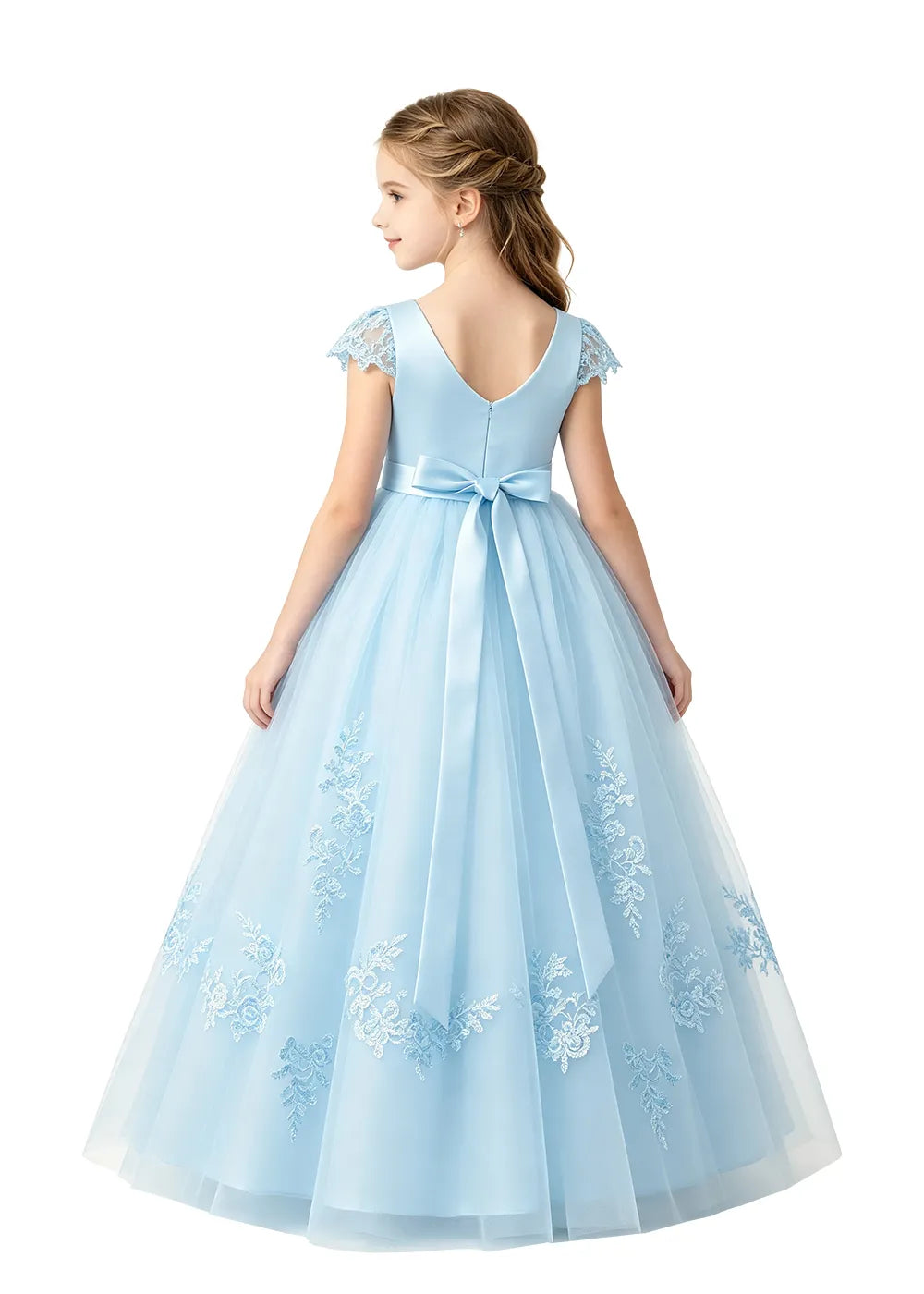 Spitzenkleid mit schulterfreiem Design