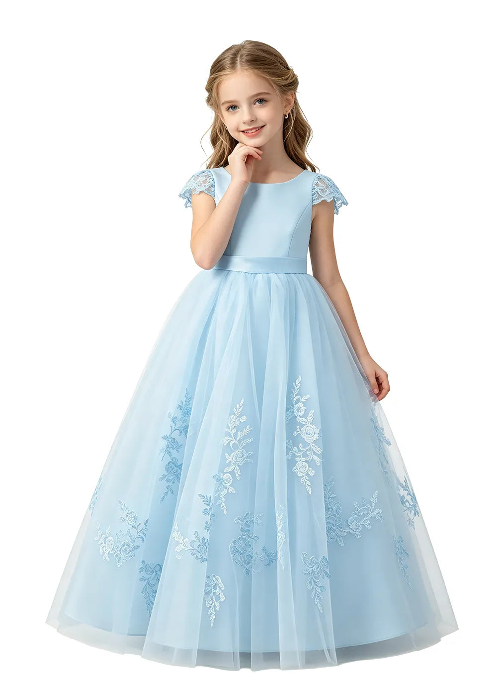 Spitzenkleid mit schulterfreiem Design