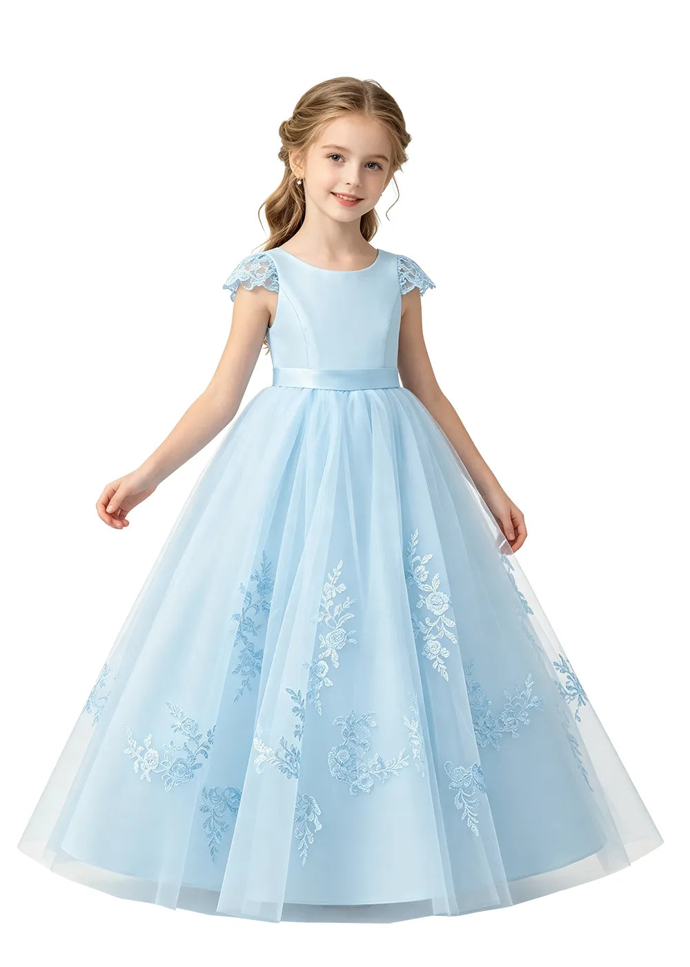 Spitzenkleid mit schulterfreiem Design