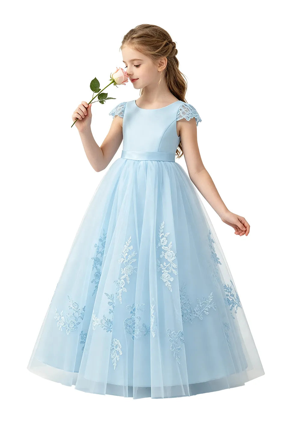 Spitzenkleid mit schulterfreiem Design