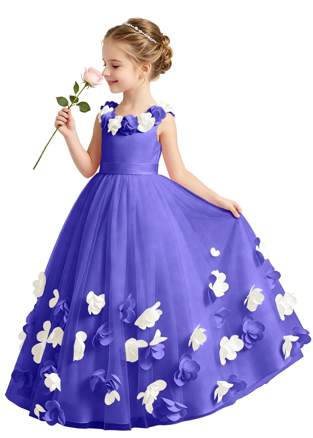 Spitzenkleid mit schulterfreiem Design