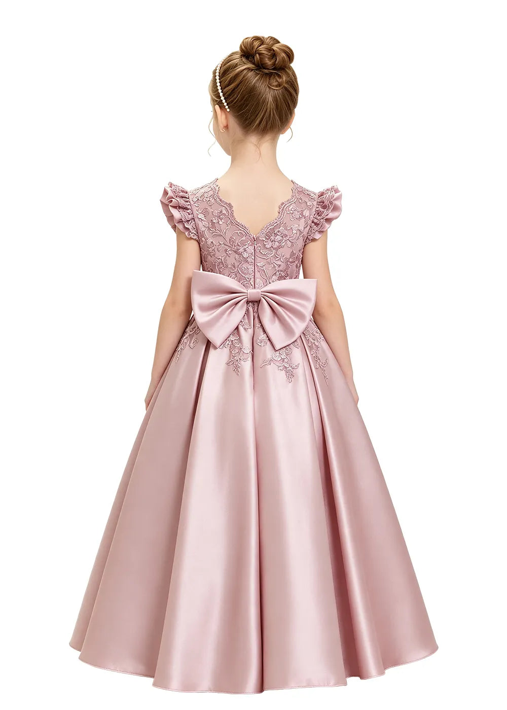 Spitzenkleid mit schulterfreiem Design