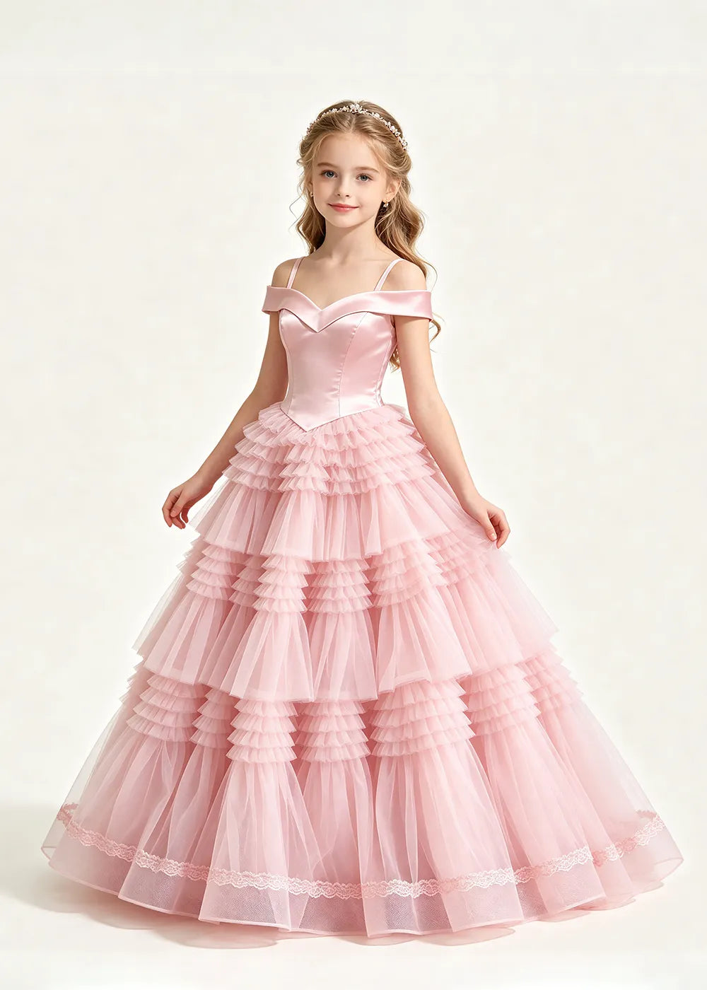 Spitzenkleid mit schulterfreiem Design